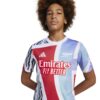JE7565_6_APPAREL_On Model_Detail View 1_white Maglia Pre Match ARSENAL FC 24/25 Junior