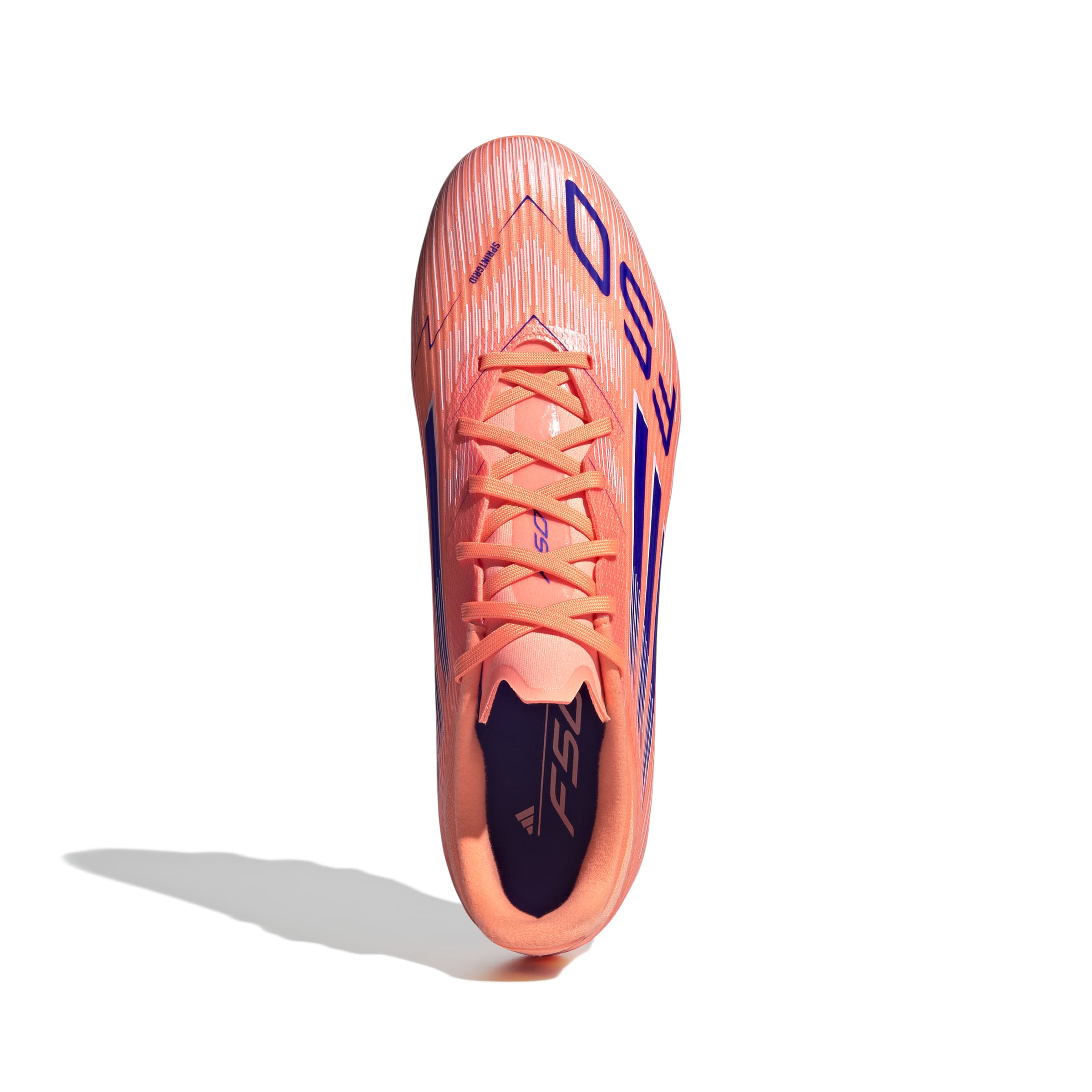 JH7729_2_FOOTWEAR_Photography_Top Portrait View_white Scarpe calcio ADIDAS F50 LEAGUE MG Beaora