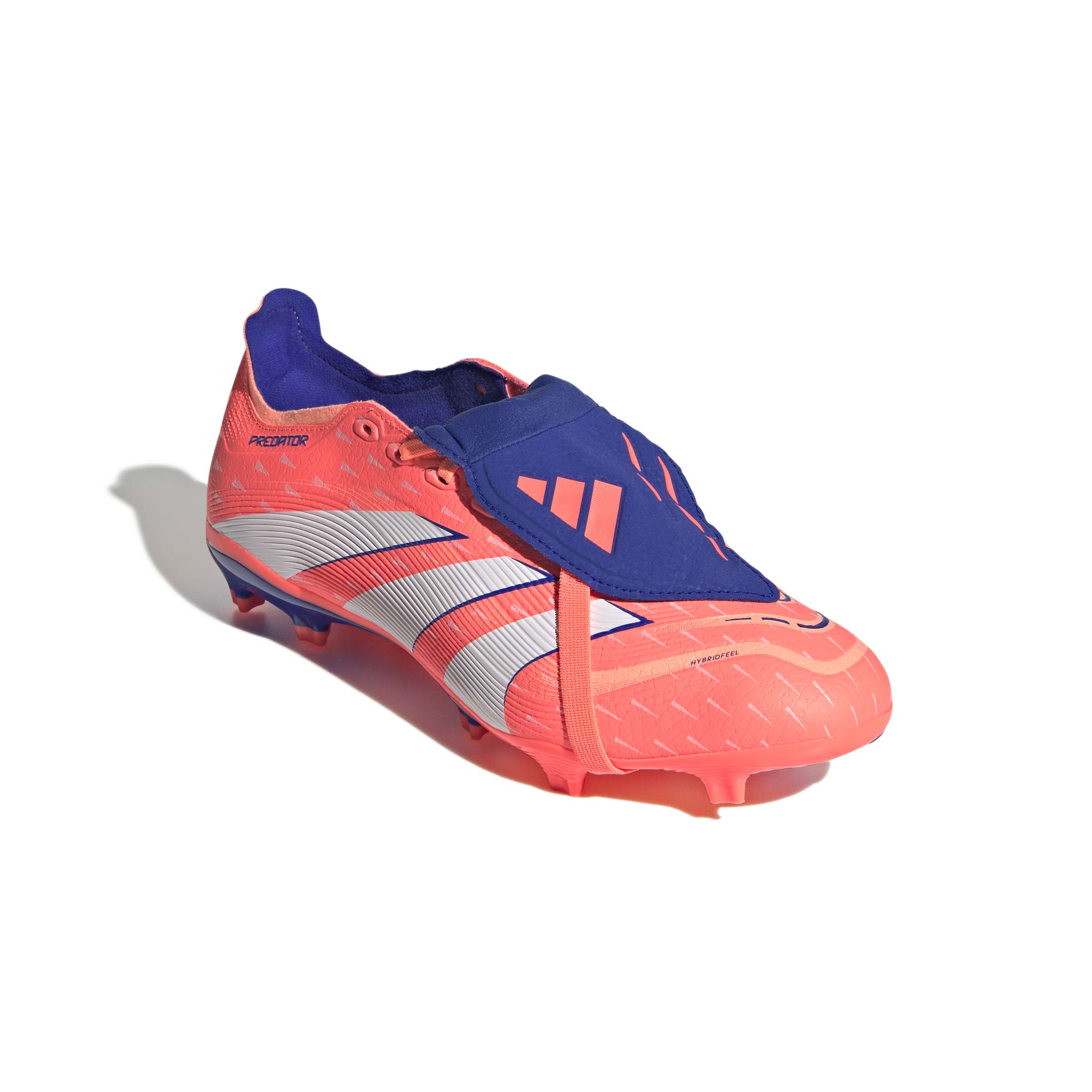 JI1112_5_FOOTWEAR_Photography_Front Lateral Top View_white Scarpe calcio ADIDAS PREDATOR League FT FG Beaora