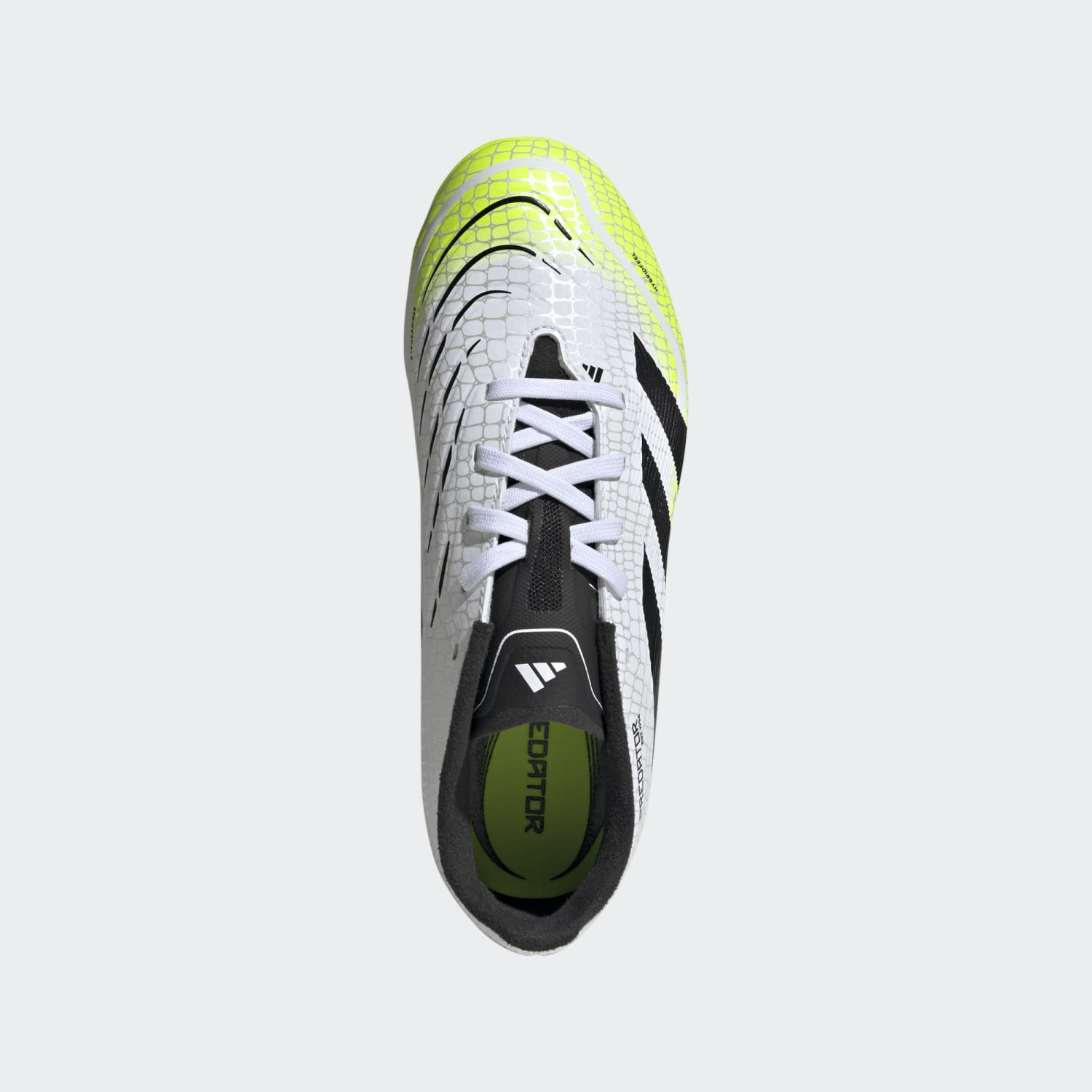 Scarpe calcio ADIDAS PREDATOR LEAGUE MG White Black Lemon Junior