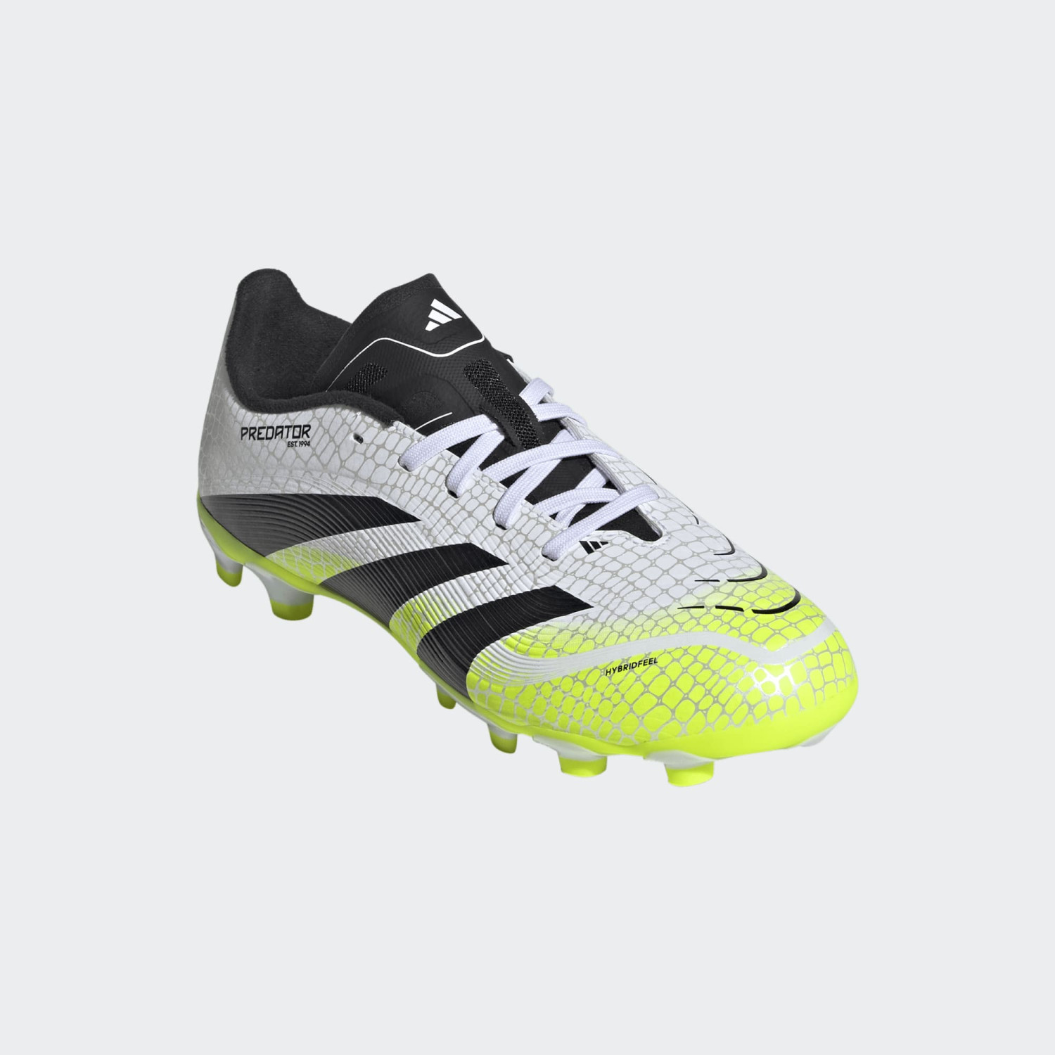 Scarpe calcio ADIDAS PREDATOR LEAGUE MG White Black Lemon Junior