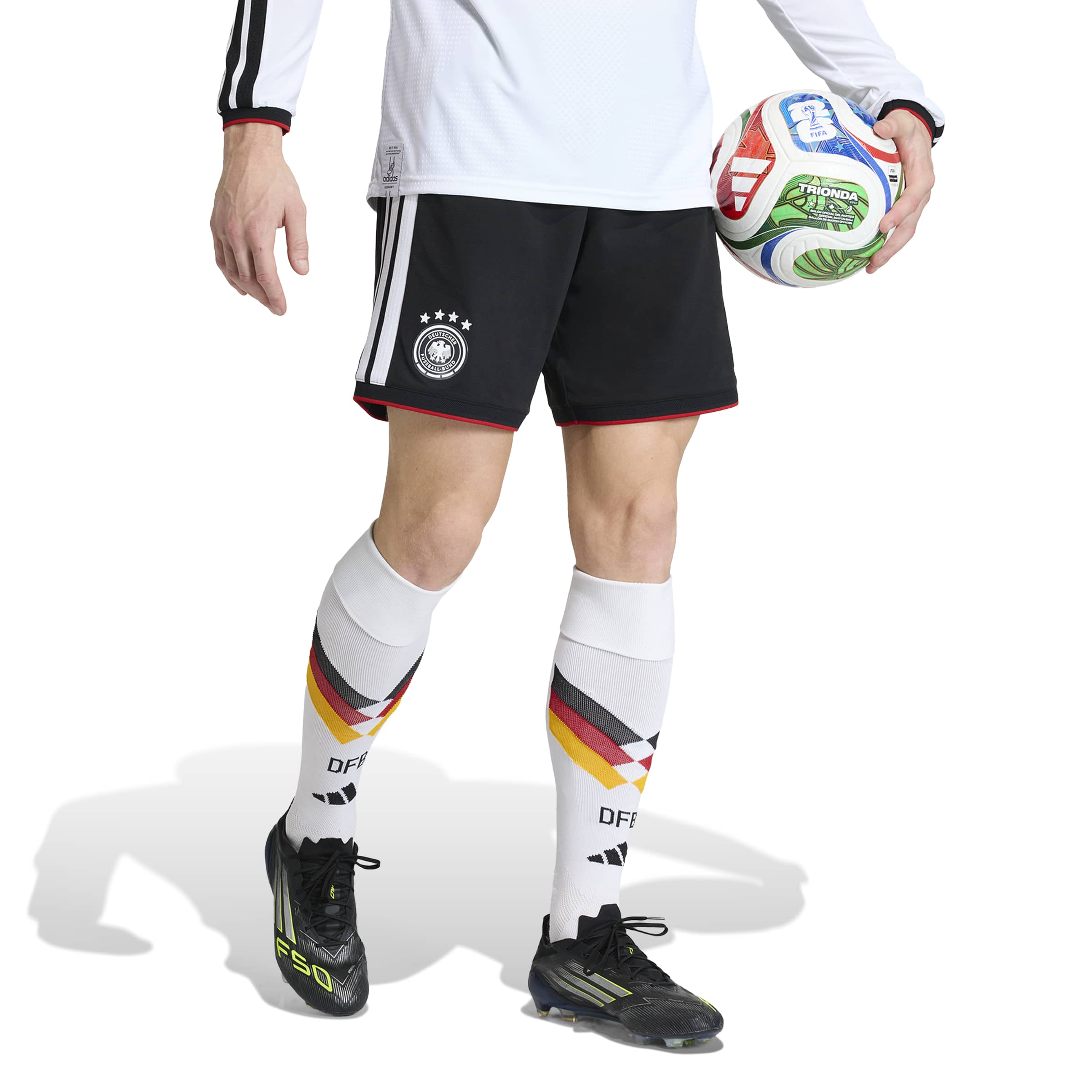 JN2073_2_APPAREL_On Model_Standard View_white ADIDAS Short Home 26 GERMANIA