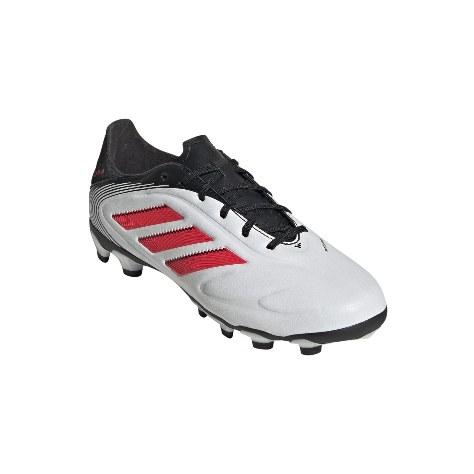 JP7265_5_FOOTWEAR_Photography_Front Lateral Top View_white SCARPE calcio COPA PURE 3 LEAGUE MG Junior