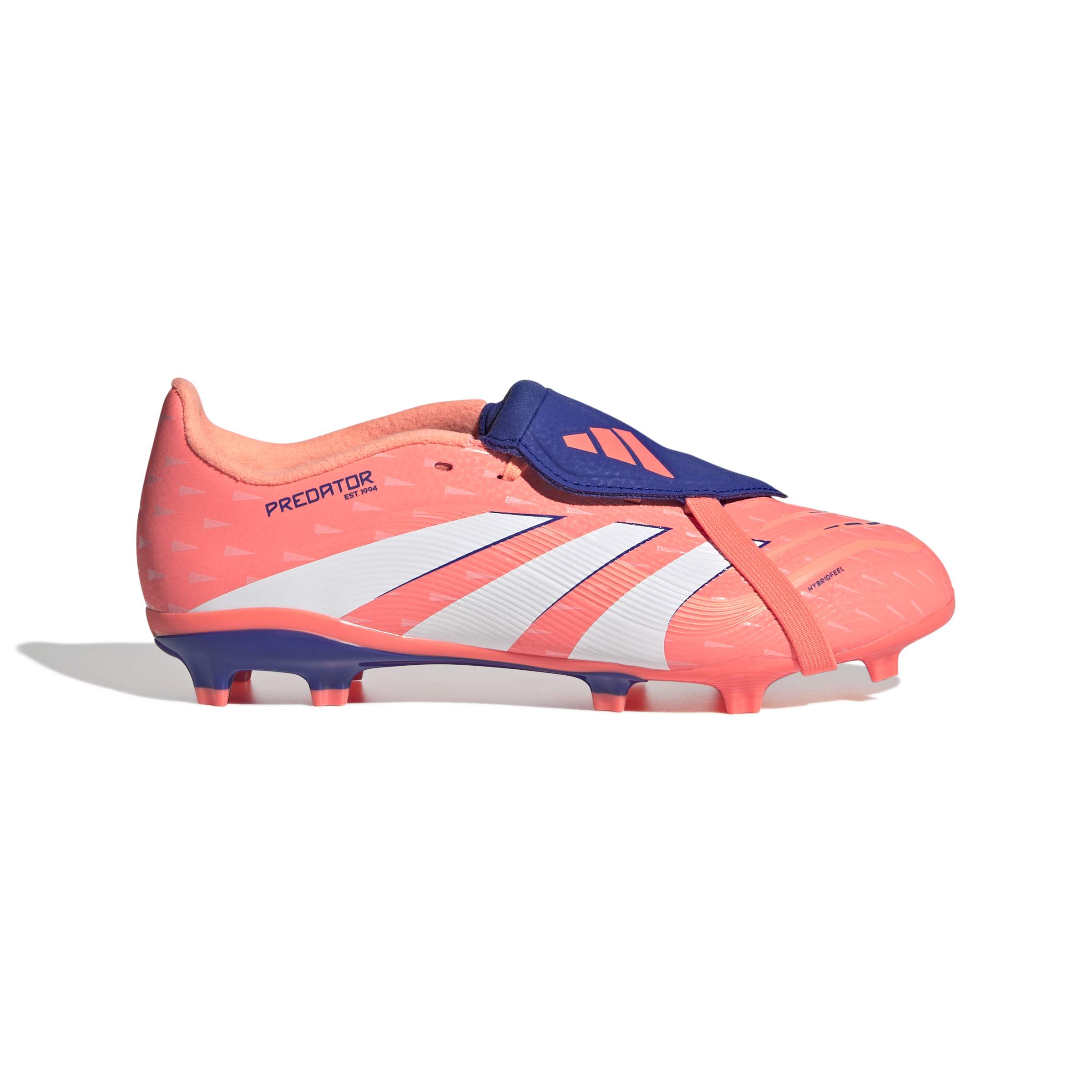 JP9918_1_FOOTWEAR_Photography_Side Lateral Center View_white Scarpe calcio ADIDAS PREDATOR League FT FG Junior Beaora