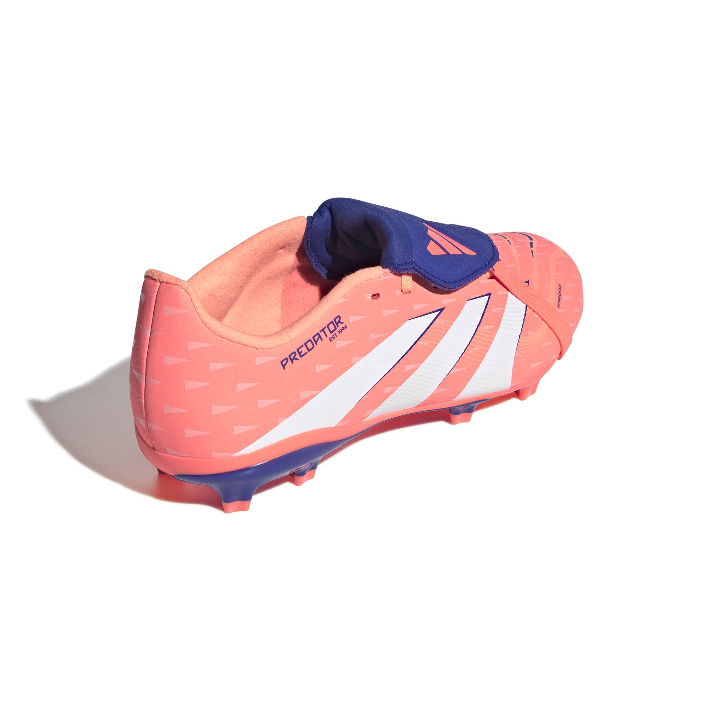 JP9918_6_FOOTWEAR_Photography_Back Lateral Top View_white Scarpe calcio ADIDAS PREDATOR League FT FG Junior Beaora