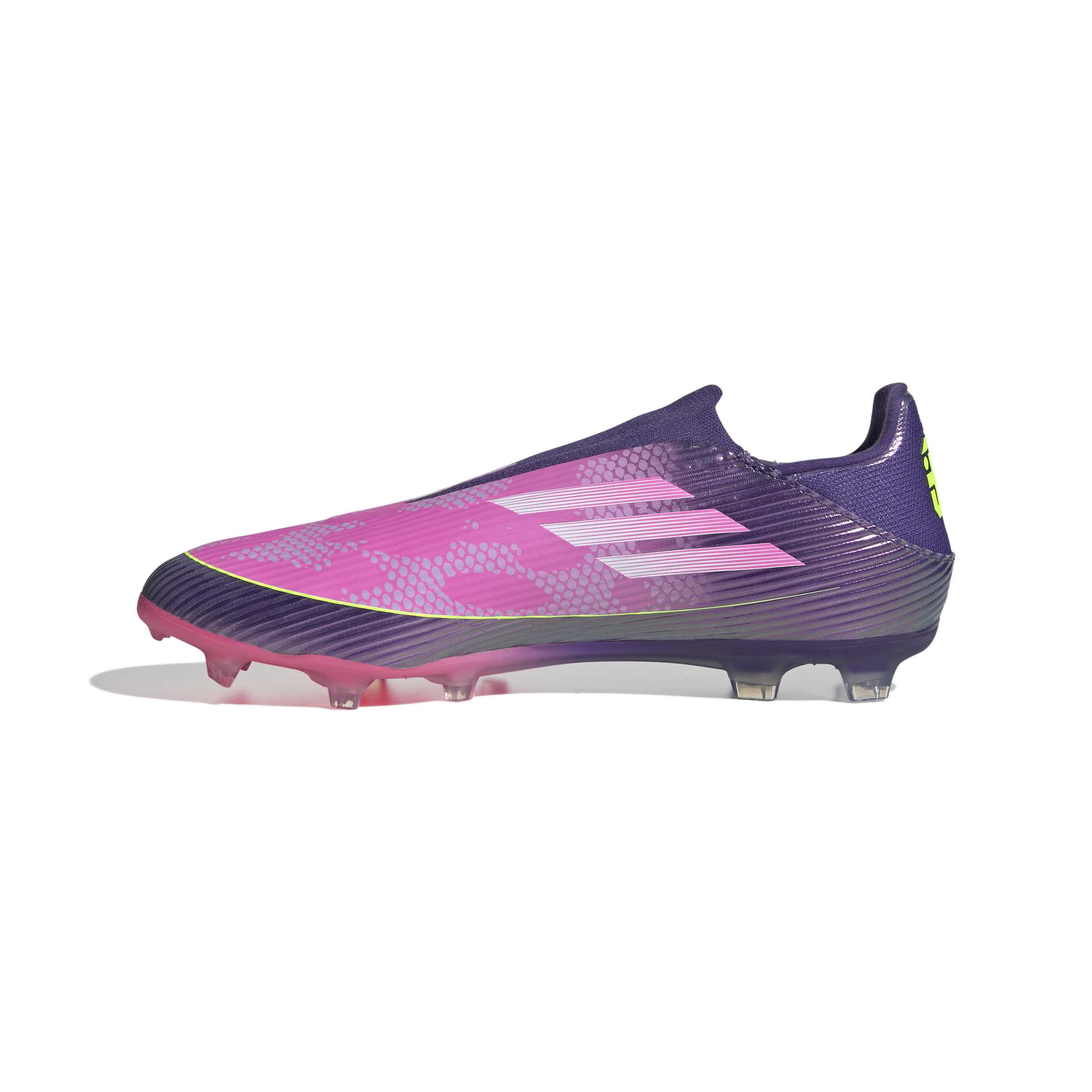 JQ9730_4_FOOTWEAR_Photography_Side Medial Center View_white Scarpe calcio ADIDAS F50 LEAGUE LL FG LAMINE JAMAL