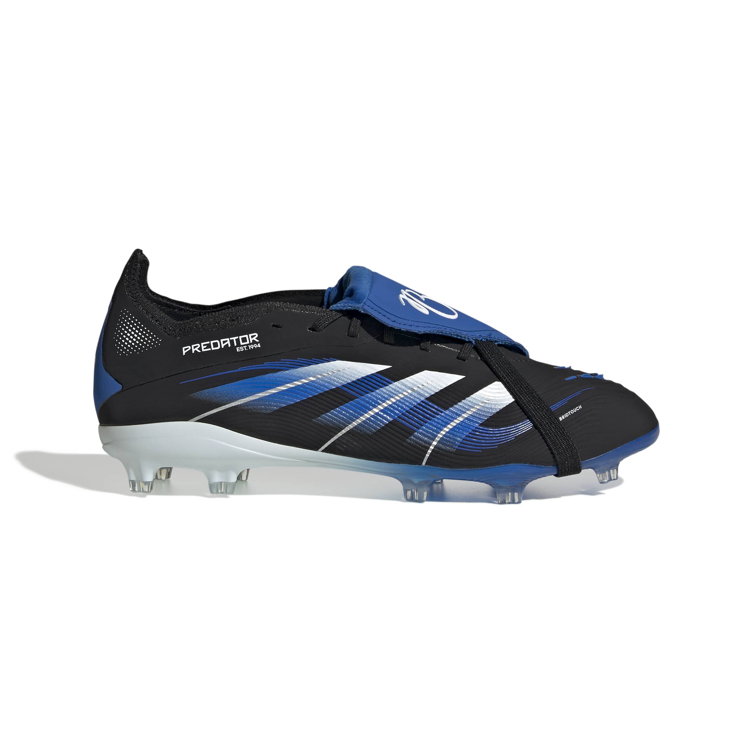 JR1754_1_FOOTWEAR_Photography_Side Lateral Center View_white Scarpe calcio ADIDAS PREDATOR ELITE FT FG BELLINGHAM Junior