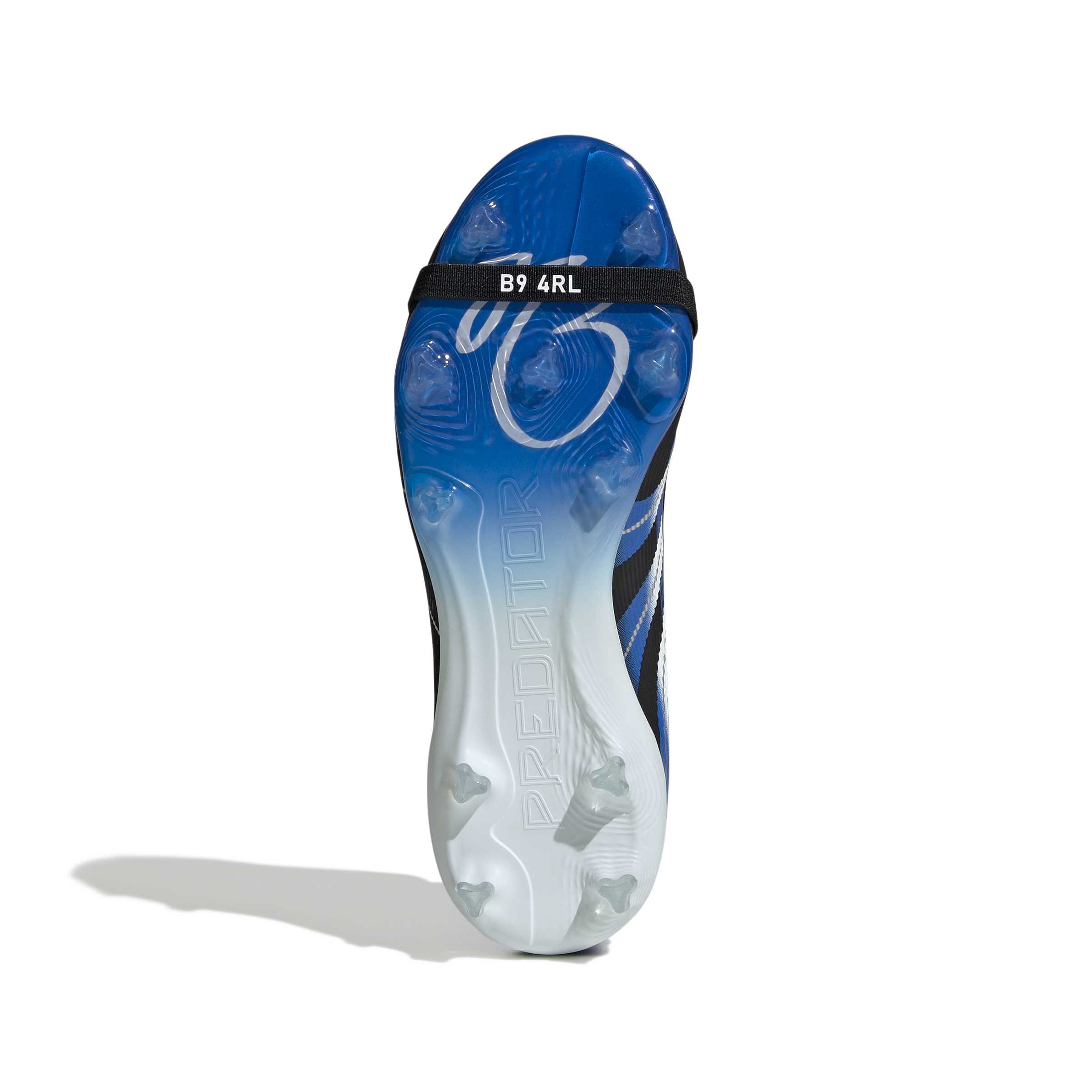 JR1754_3_FOOTWEAR_Photography_Bottom View_white Scarpe calcio ADIDAS PREDATOR ELITE FT FG BELLINGHAM Junior