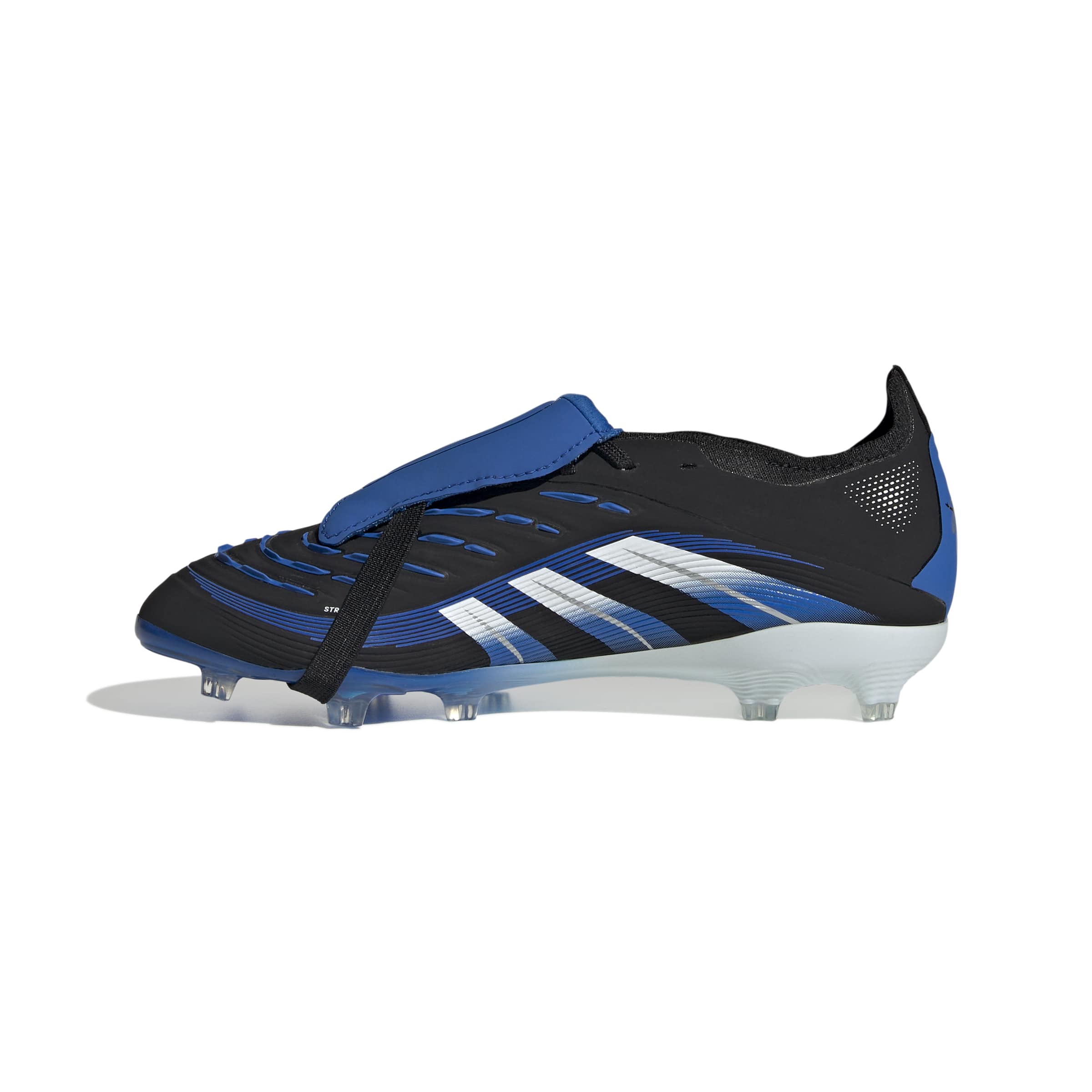 JR1754_4_FOOTWEAR_Photography_Side Medial Center View_white Scarpe calcio ADIDAS PREDATOR ELITE FT FG BELLINGHAM Junior