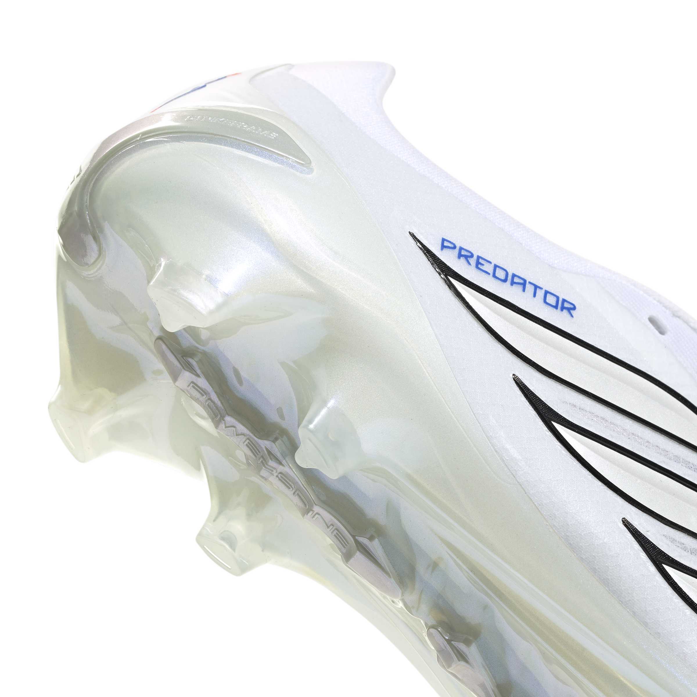 JR3322_7_FOOTWEAR_Photography_Detail View 1_white Scarpe calcio ADIDAS PREDATOR PRO FT FG Bianco Blu