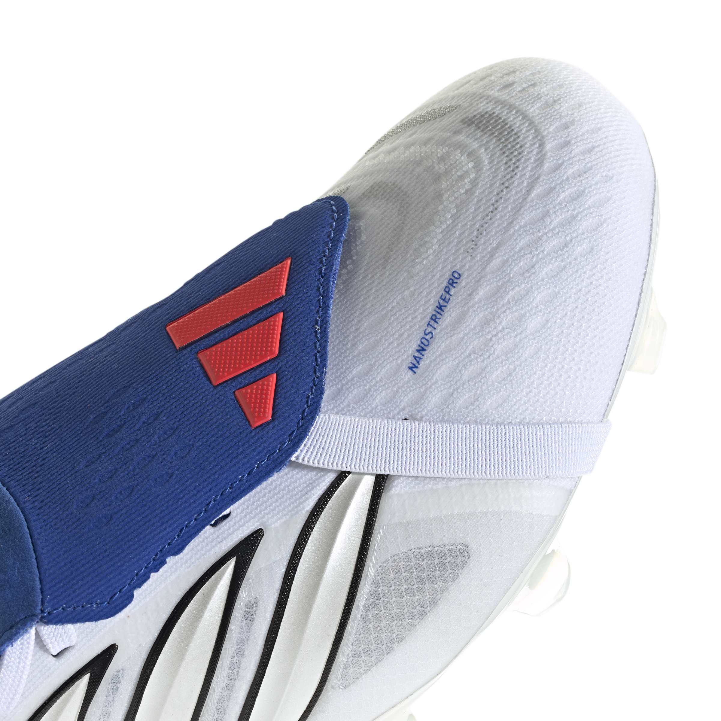 JR3322_8_FOOTWEAR_Photography_Detail View 2_white Scarpe calcio ADIDAS PREDATOR PRO FT FG Bianco Blu