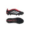 JR3332_11_FOOTWEAR_Photography_Side Lateral Bottom View_white Scarpe calcio ADIDAS PREDATOR ELITE FT FG Junior Black White Lucid Red