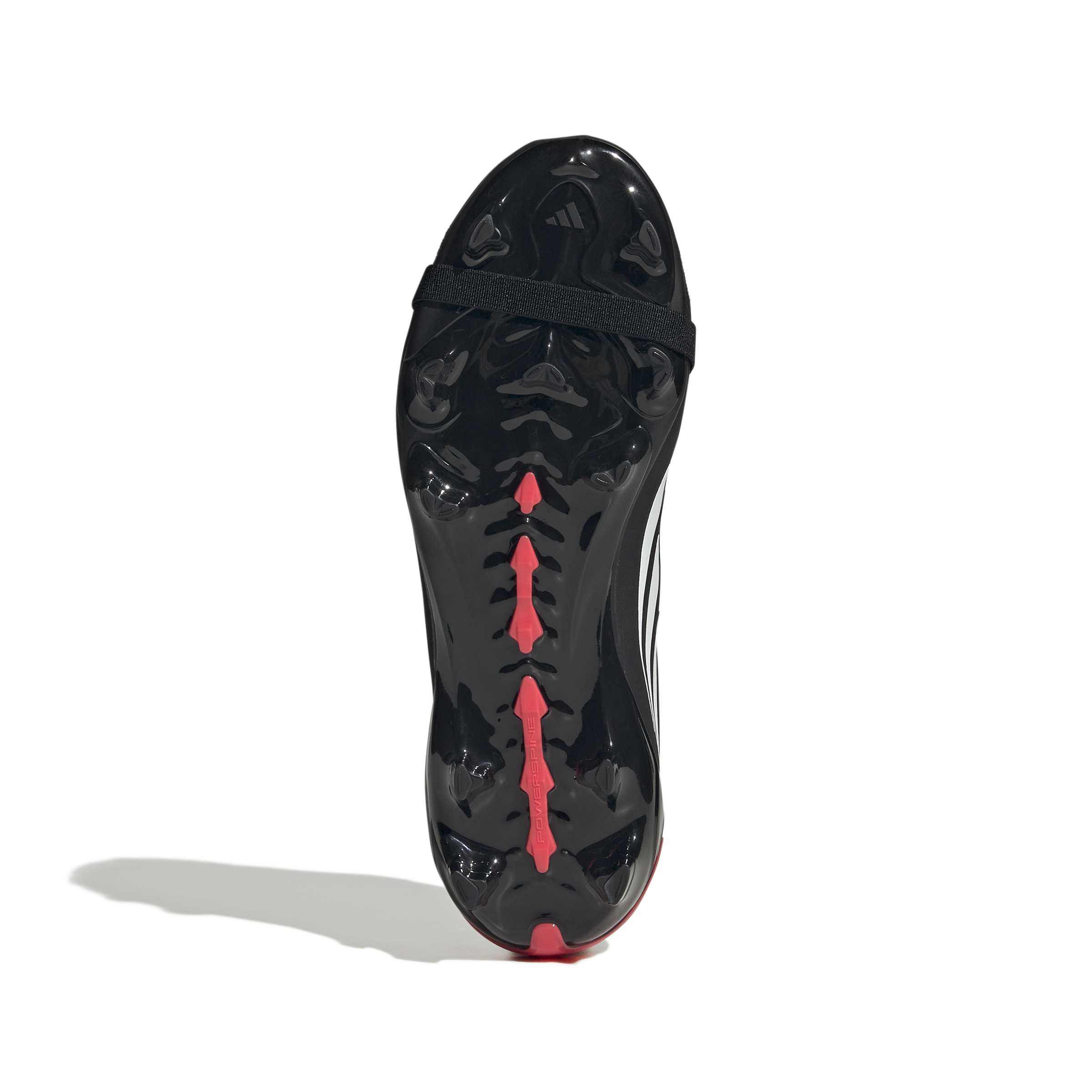 JR3332_3_FOOTWEAR_Photography_Bottom View_white Scarpe calcio ADIDAS PREDATOR ELITE FT FG Junior Black White Lucid Red