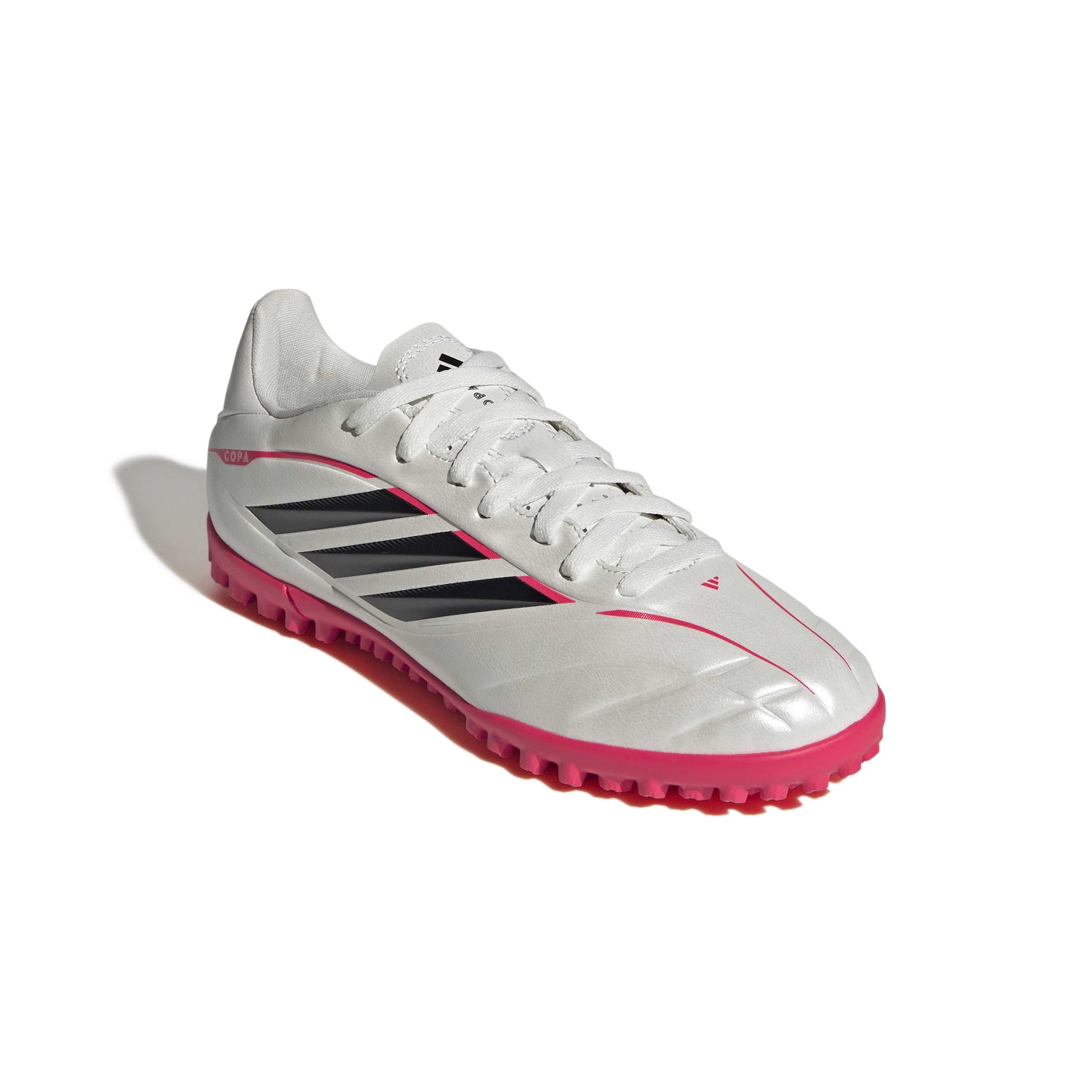 JR6194_5_FOOTWEAR_Photography_Front Lateral Top View_white SCARPE calcio COPA PURE IV CLUB Junior