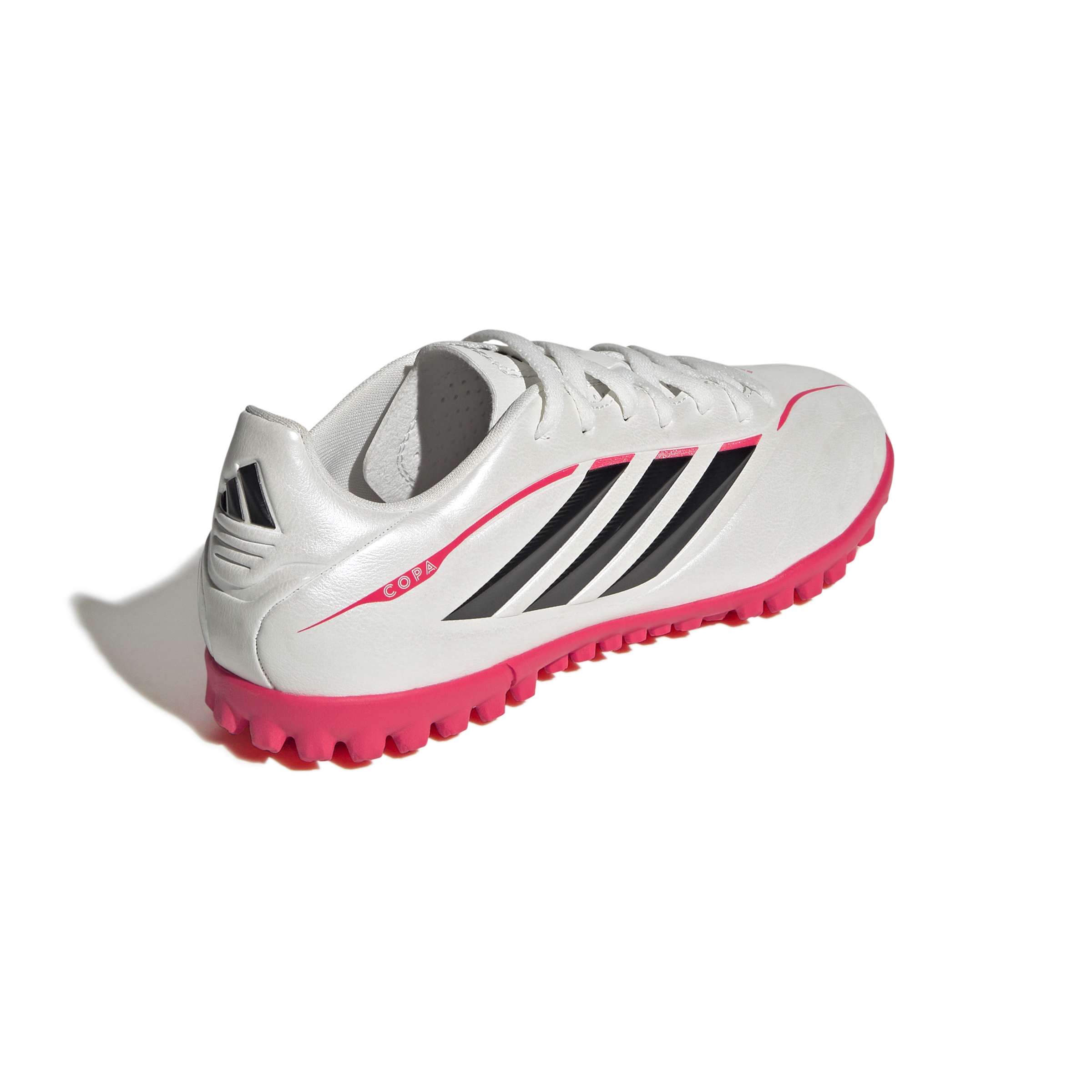 JR6194_6_FOOTWEAR_Photography_Back Lateral Top View_white SCARPE calcio COPA PURE IV CLUB Junior