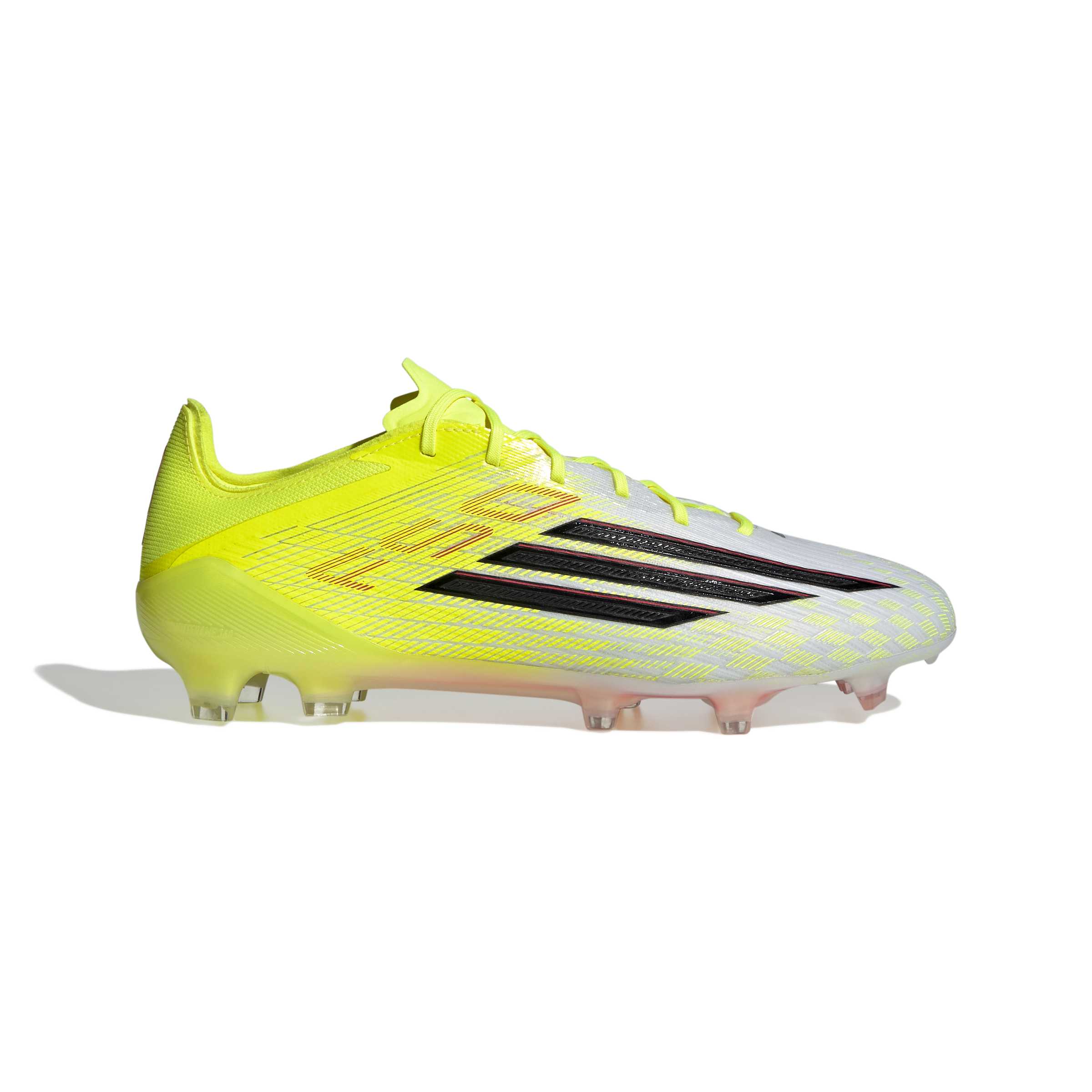 JR6457_1_FOOTWEAR_Photography_Side Lateral Center View_white Scarpe calcio ADIDAS F50 ELITE FG Yellow