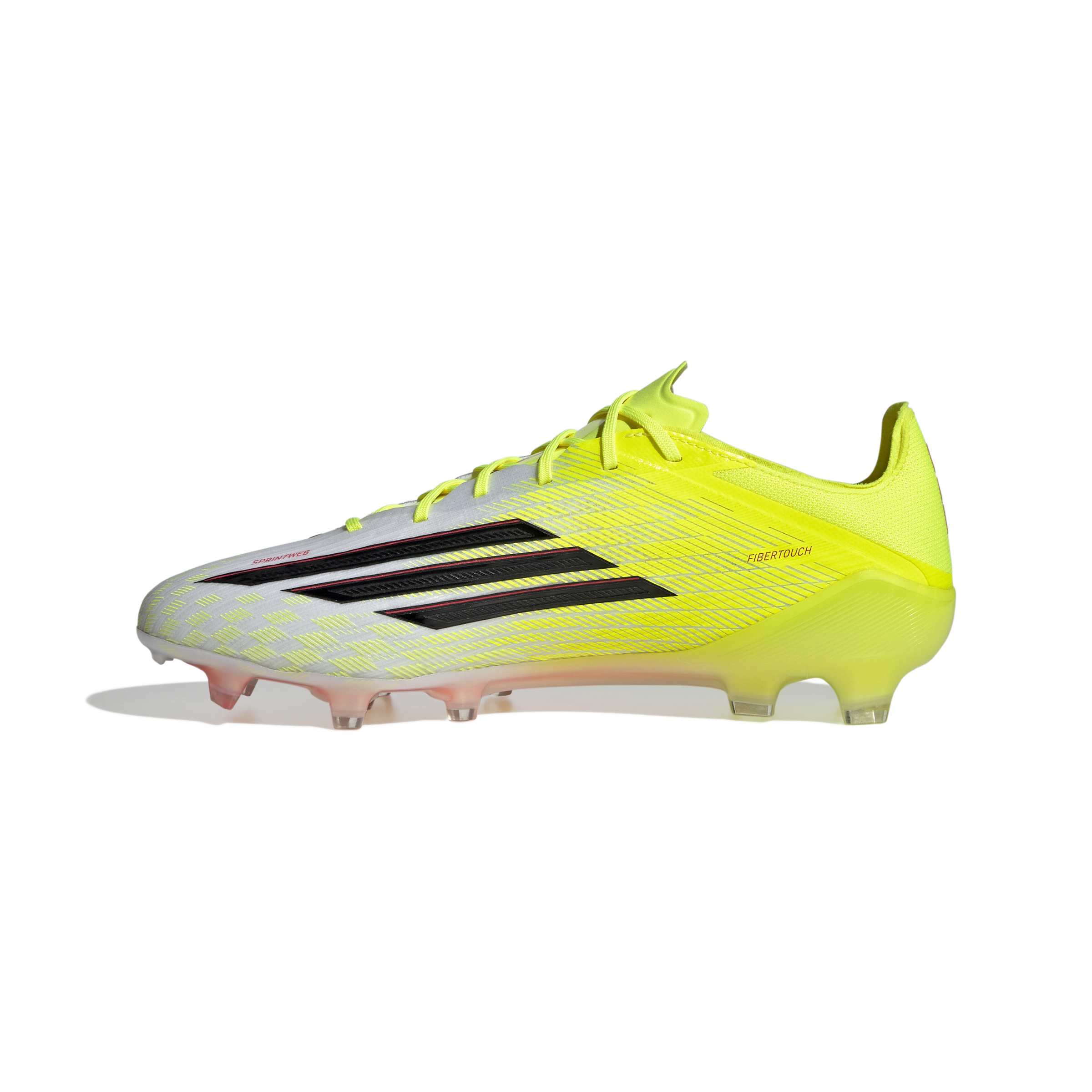JR6457_4_FOOTWEAR_Photography_Side Medial Center View_white Scarpe calcio ADIDAS F50 ELITE FG Yellow