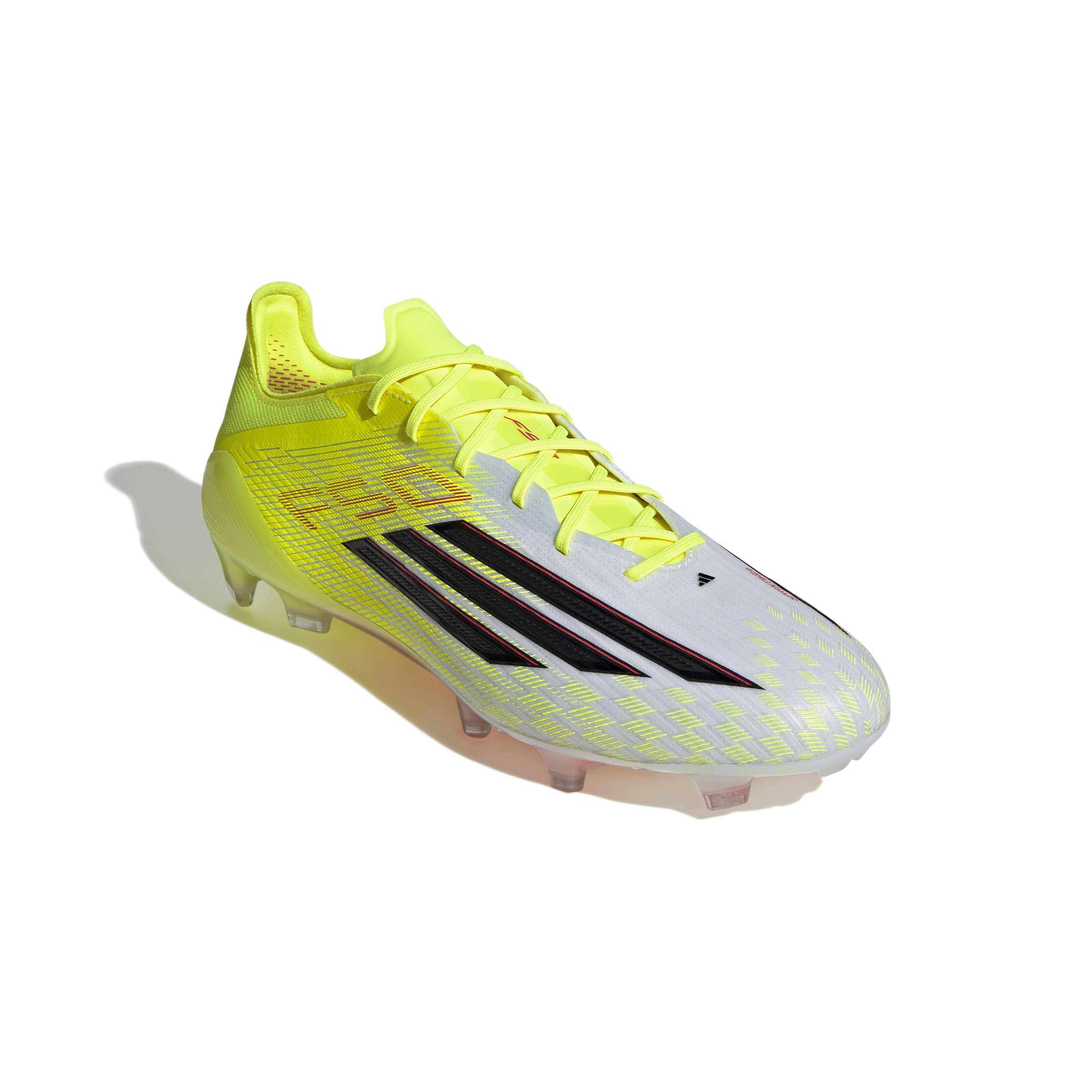 JR6457_5_FOOTWEAR_Photography_Front Lateral Top View_white Scarpe calcio ADIDAS F50 ELITE FG Yellow