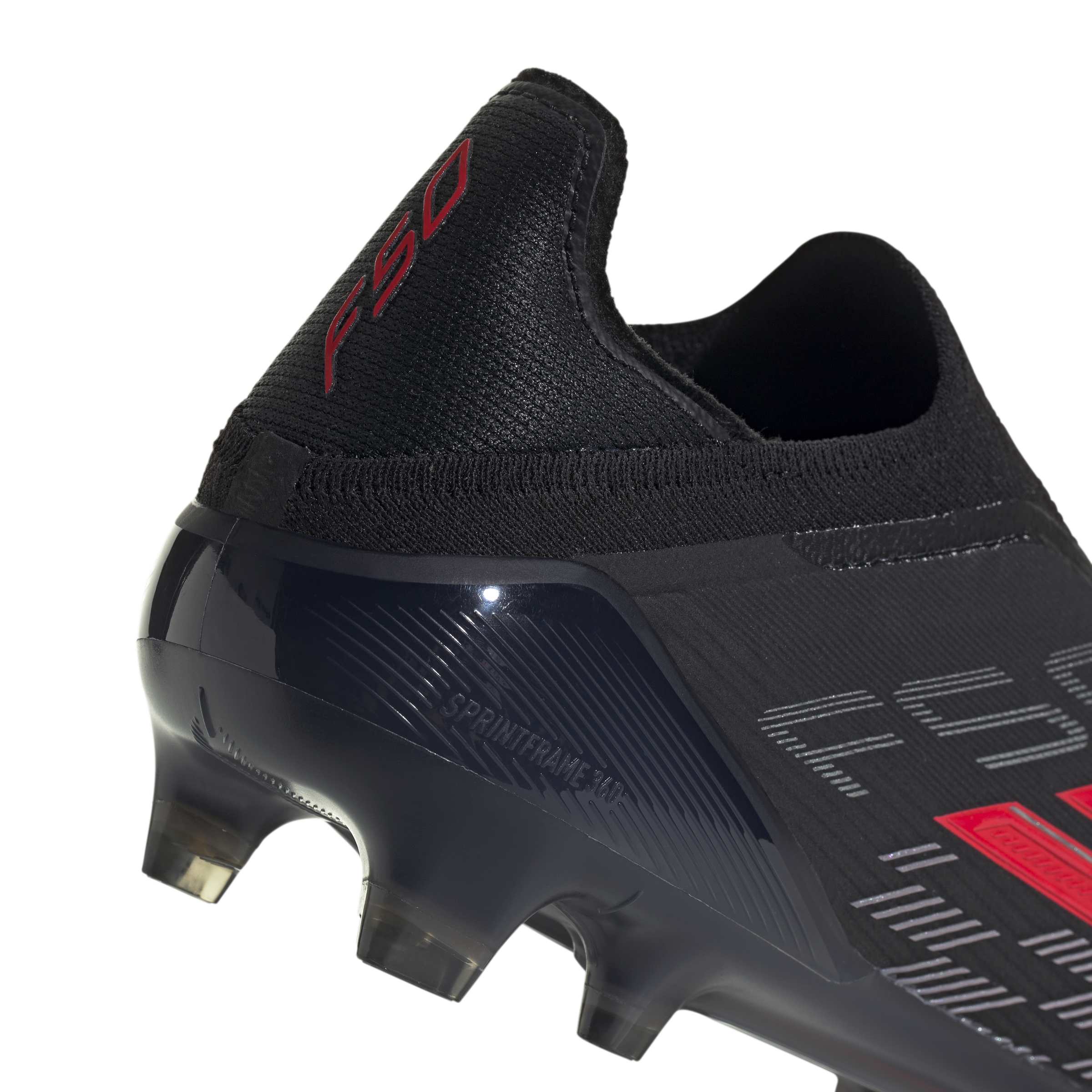 JR6460_7_FOOTWEAR_Photography_Detail View 1_white Scarpe calcio ADIDAS F50 ELITE LL FG Black Lucid Red