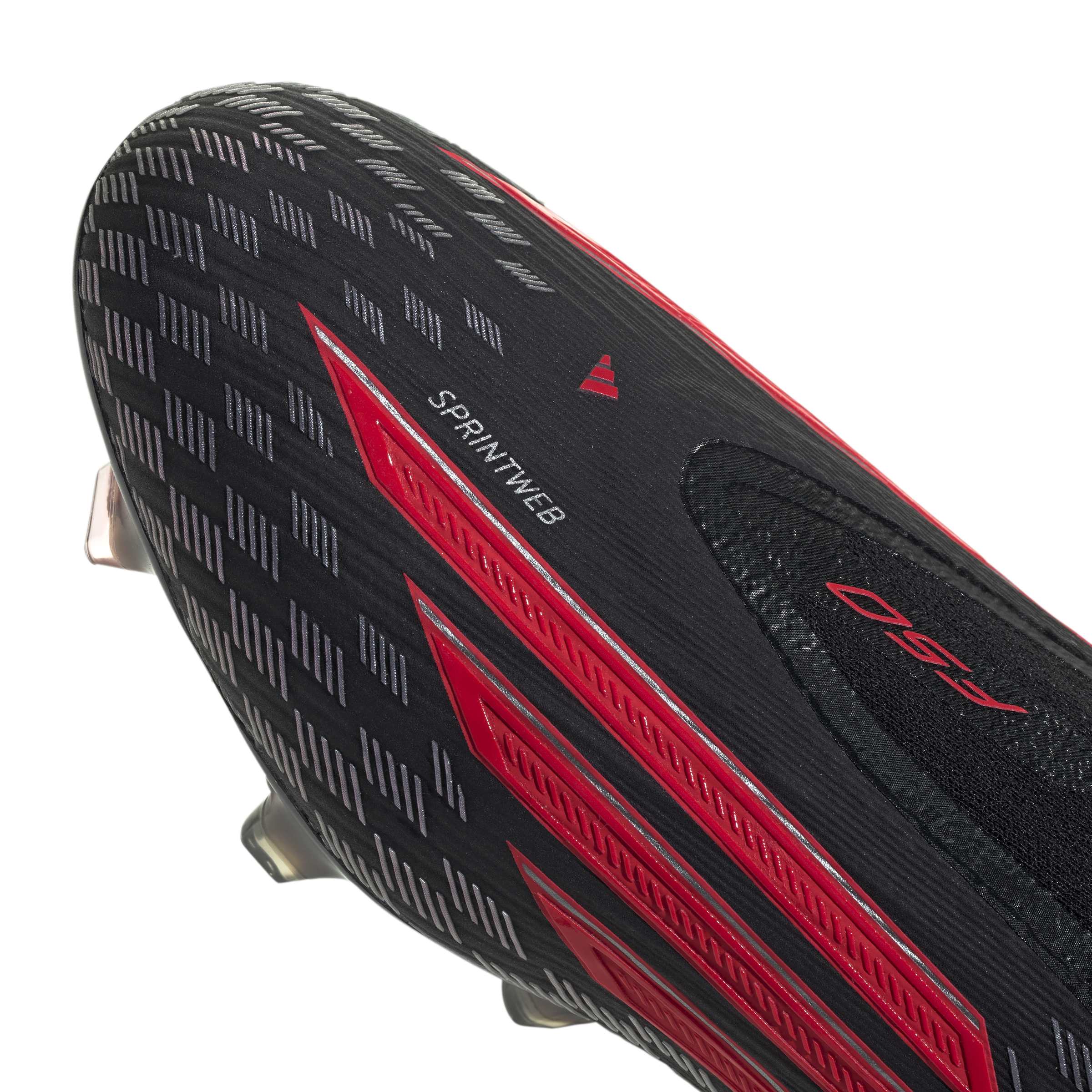 JR6460_8_FOOTWEAR_Photography_Detail View 2_white Scarpe calcio ADIDAS F50 ELITE LL FG Black Lucid Red