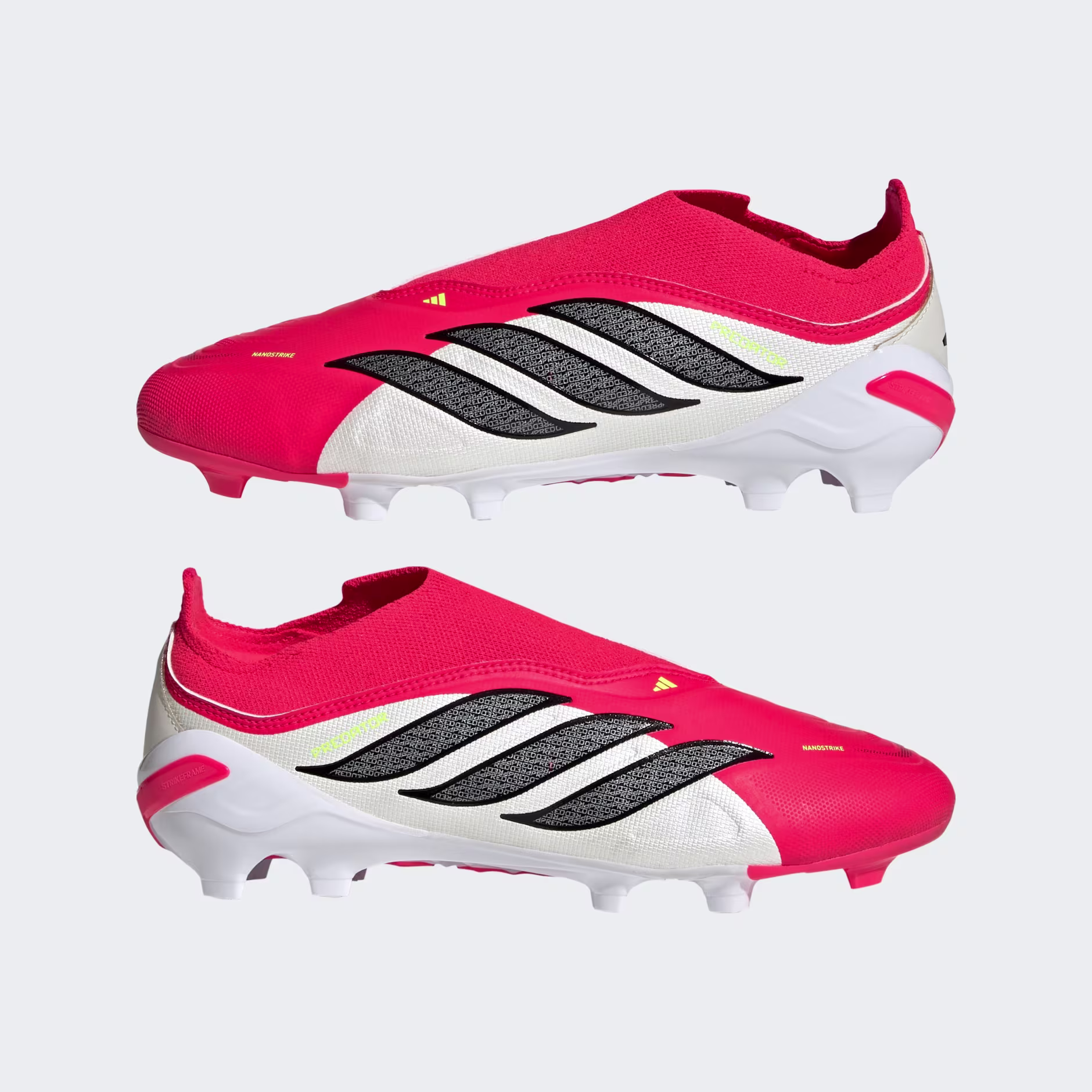 JR7890_09_standard Scarpe calcio ADIDAS PREDATOR League LL FG/MG Junior Lucid Red