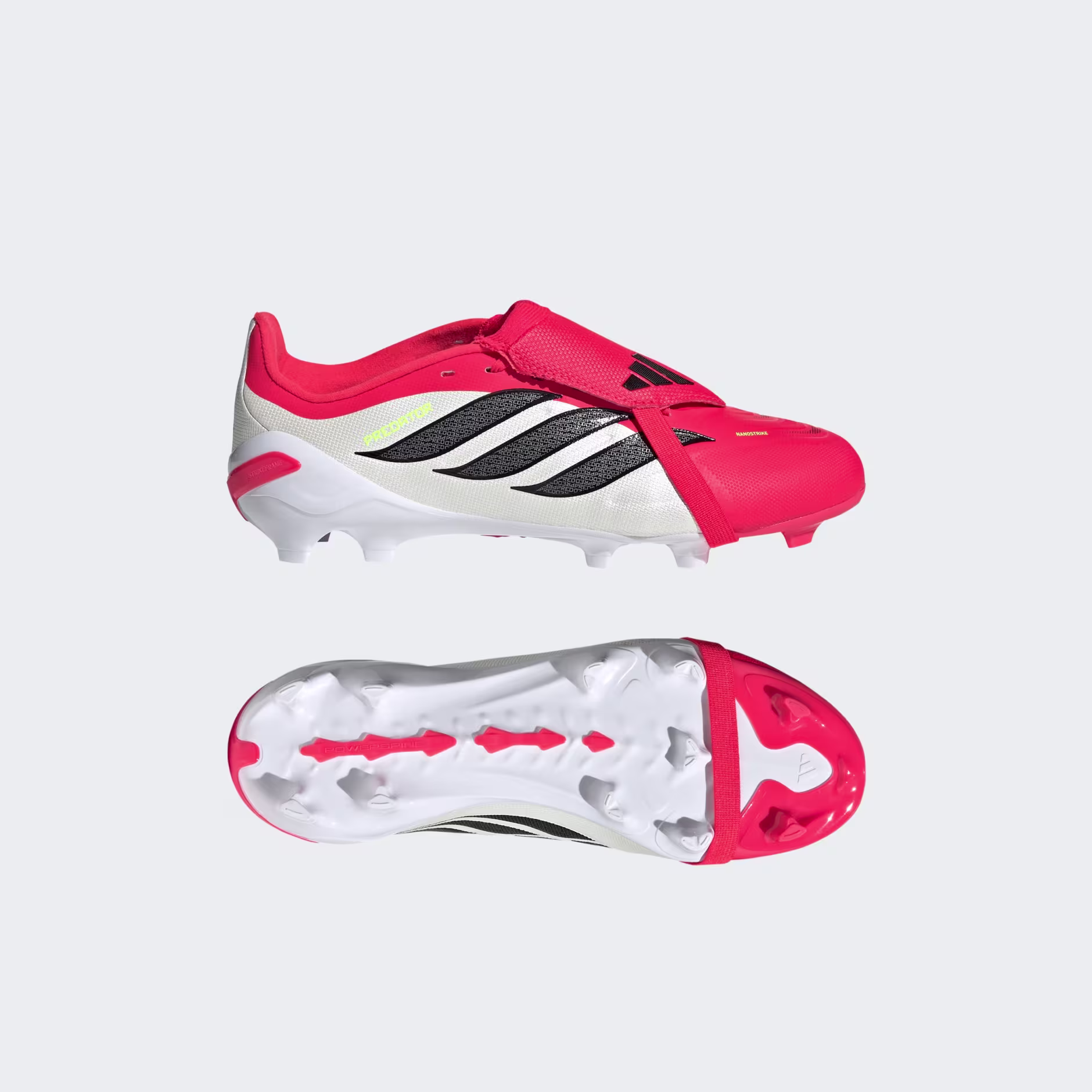 JR7925_22_model Scarpe calcio ADIDAS PREDATOR League FT FG Junior Lucid Red