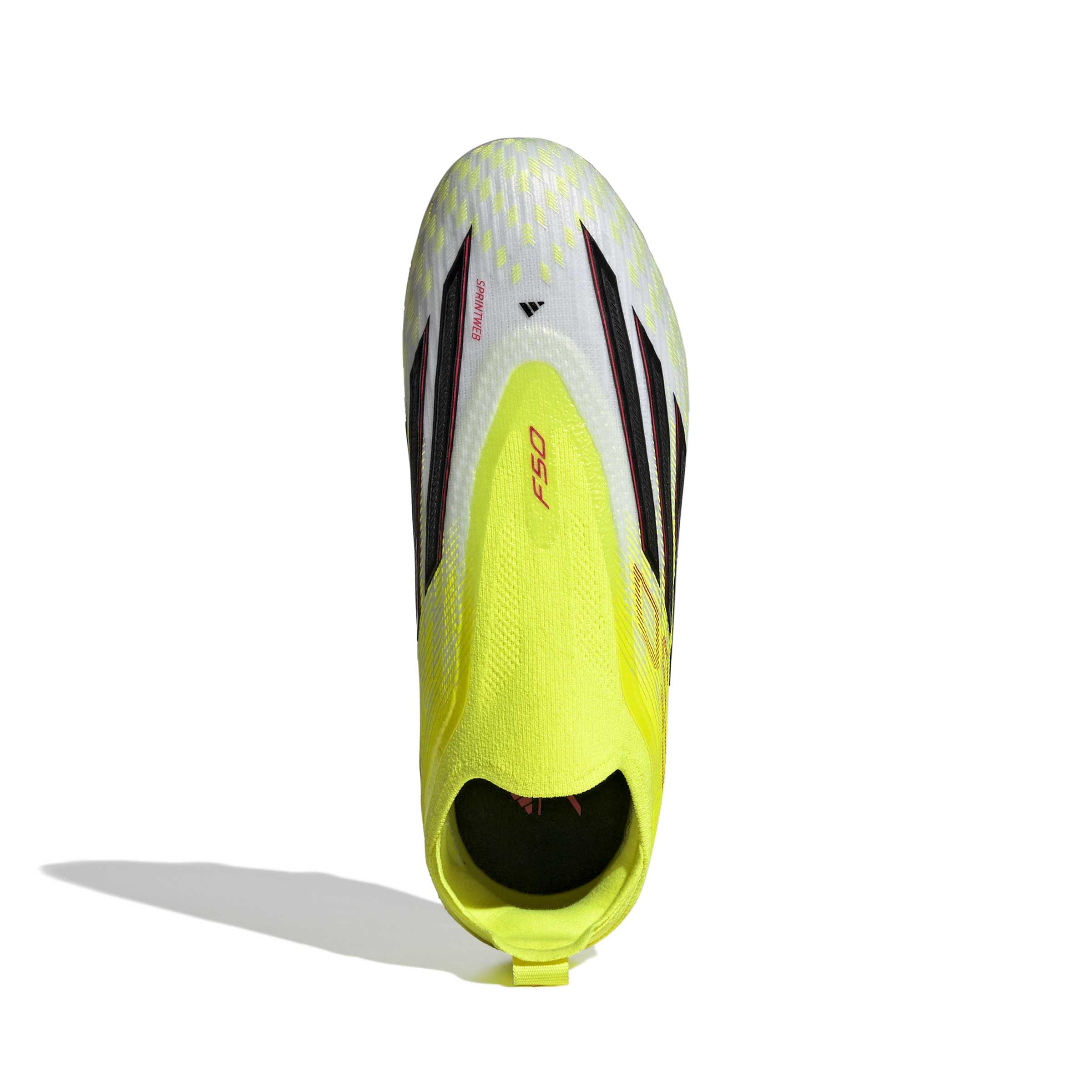 JR8961_2_FOOTWEAR_Photography_Top Portrait View_white Scarpe calcio ADIDAS F50 ELITE LL FG Junior Yellow