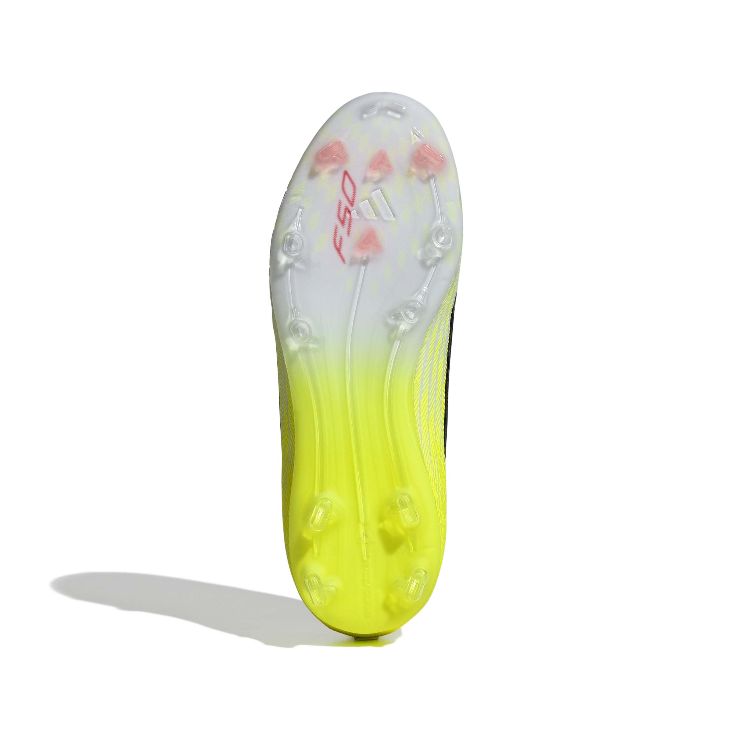 JR8961_3_FOOTWEAR_Photography_Bottom View_white Scarpe calcio ADIDAS F50 ELITE LL FG Junior Yellow