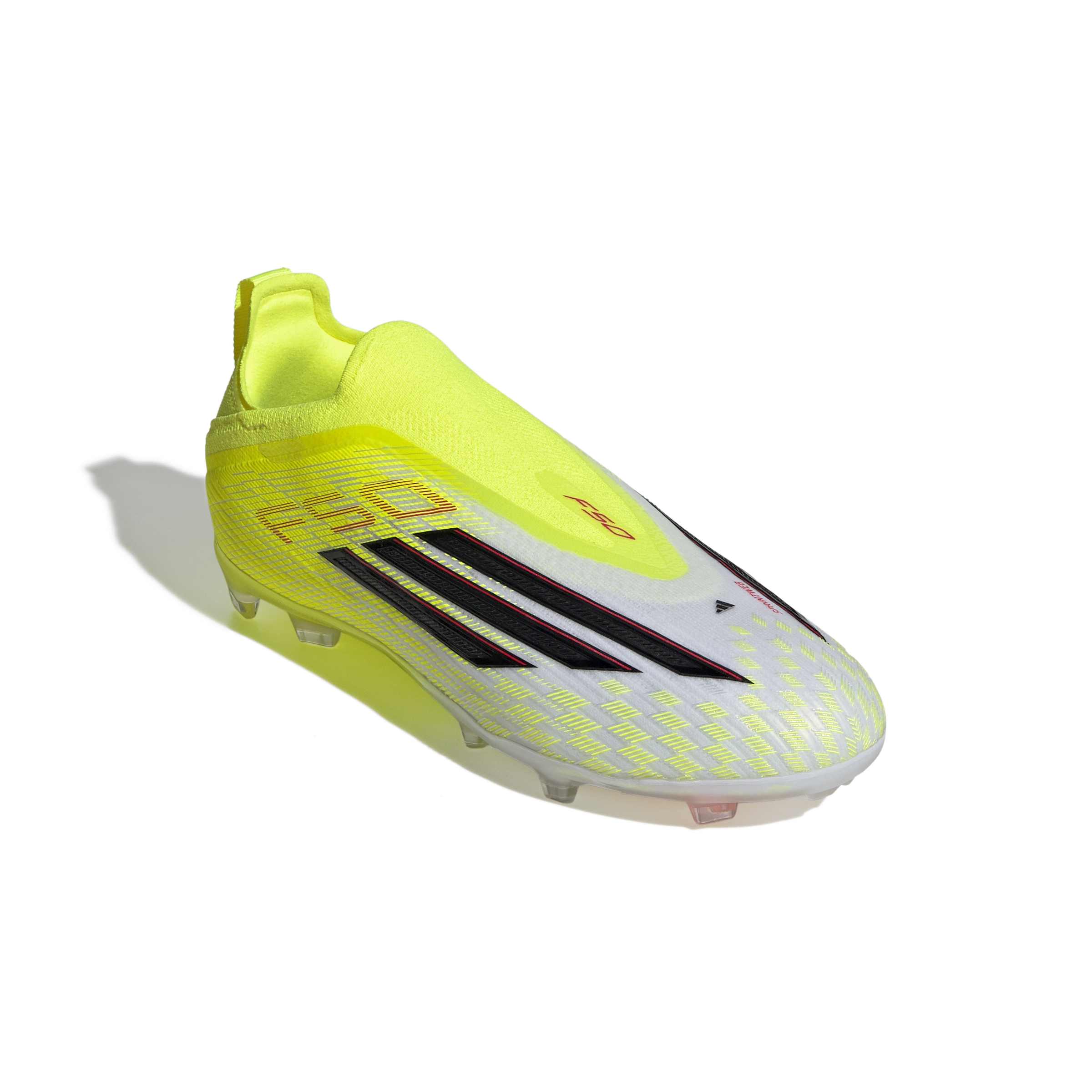 JR8961_5_FOOTWEAR_Photography_Front Lateral Top View_white Scarpe calcio ADIDAS F50 ELITE LL FG Junior Yellow