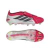 JS0380_11_FOOTWEAR_Photography_Side Lateral Bottom View_white Scarpe calcio ADIDAS PREDATOR ELITE FT FG Lucid Red White Black