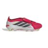 JS0380_1_FOOTWEAR_Photography_Side Lateral Center View_white Scarpe calcio ADIDAS PREDATOR ELITE FT FG Lucid Red White Black