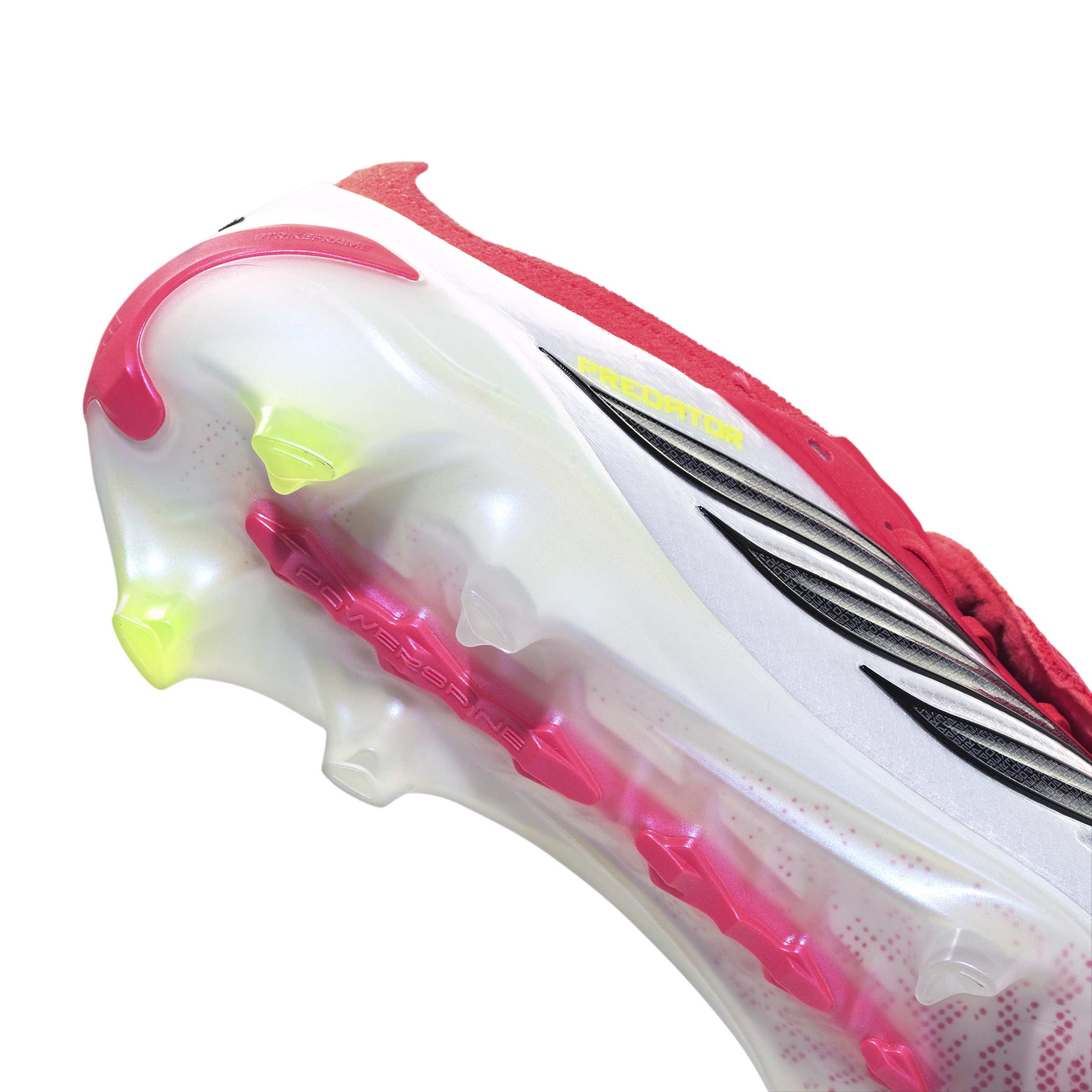 JS0380_8_FOOTWEAR_Photography_Detail View 2_white Scarpe calcio ADIDAS PREDATOR ELITE FT FG Lucid Red White Black