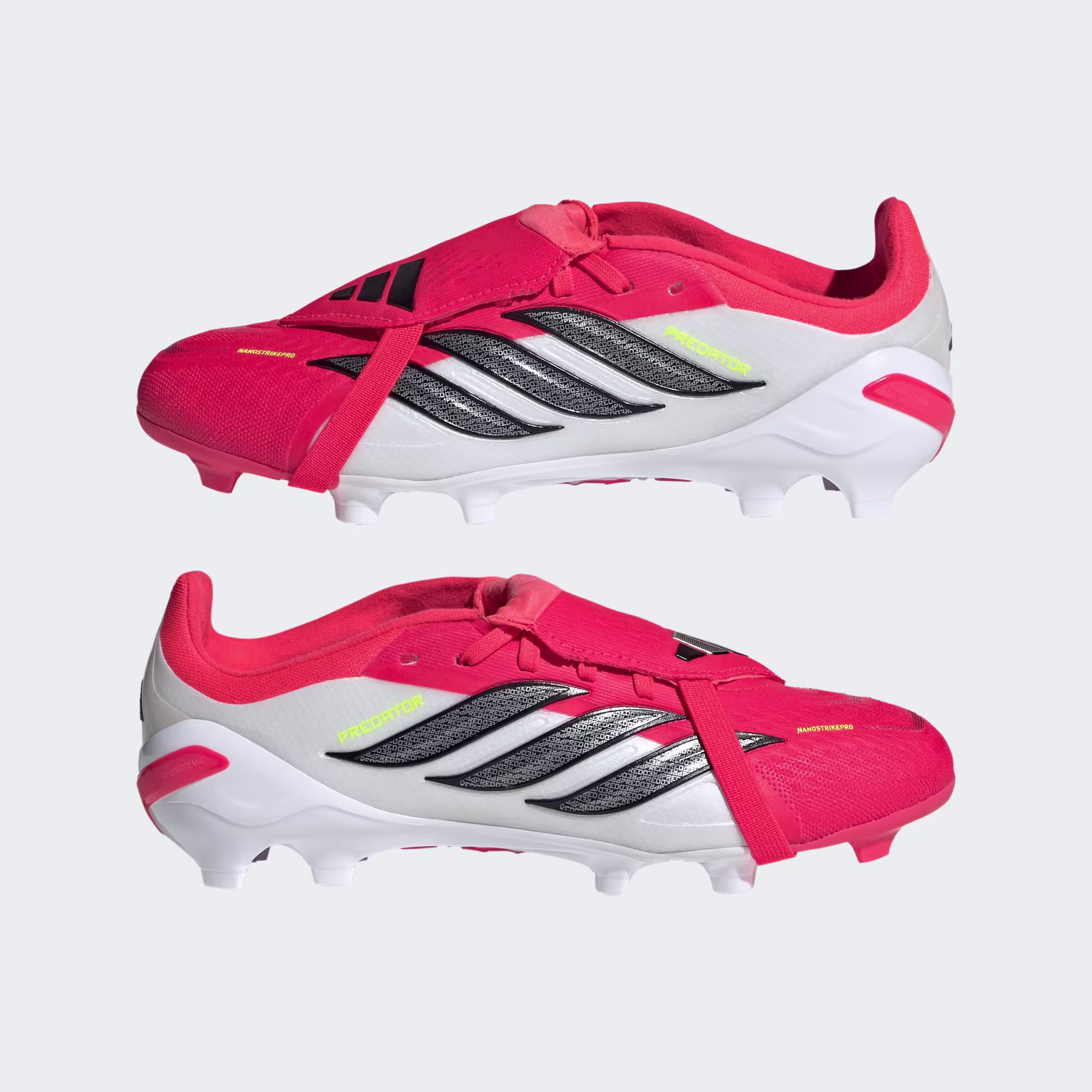 JS0391 H Scarpe calcio ADIDAS PREDATOR ELITE FT FG Junior Lucid Red