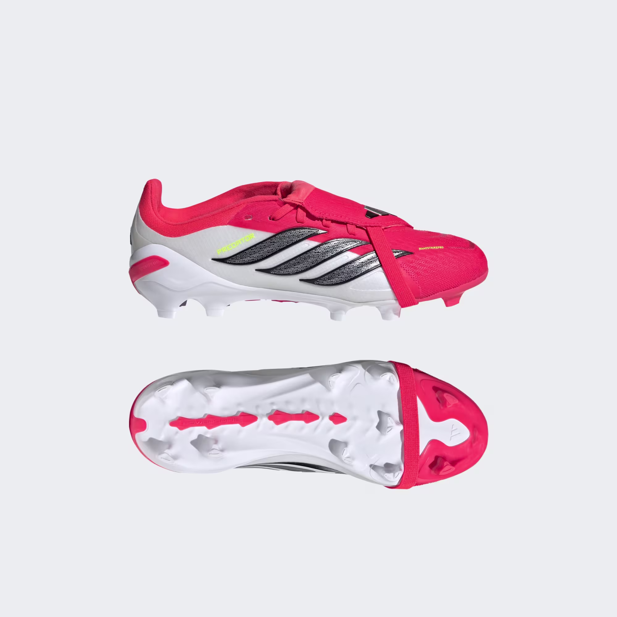 JS0391 Scarpe calcio ADIDAS PREDATOR ELITE FT FG Junior Lucid Red