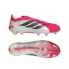 JS0407_11_FOOTWEAR_Photography_Side Lateral Bottom View_white Scarpe calcio ADIDAS PREDATOR ELITE LL FG Lucid Red