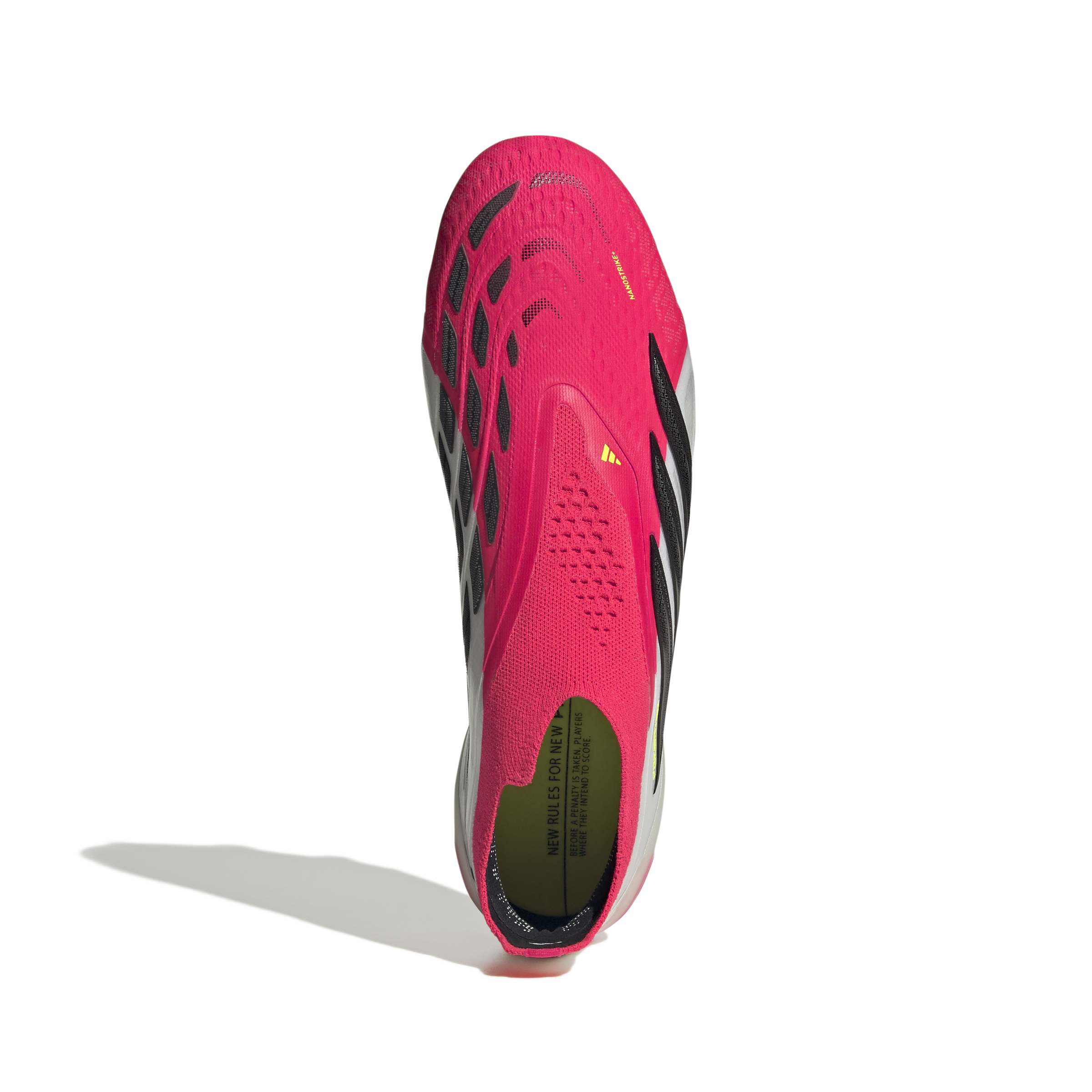 JS0407_2_FOOTWEAR_Photography_Top Portrait View_white Scarpe calcio ADIDAS PREDATOR ELITE LL FG Lucid Red