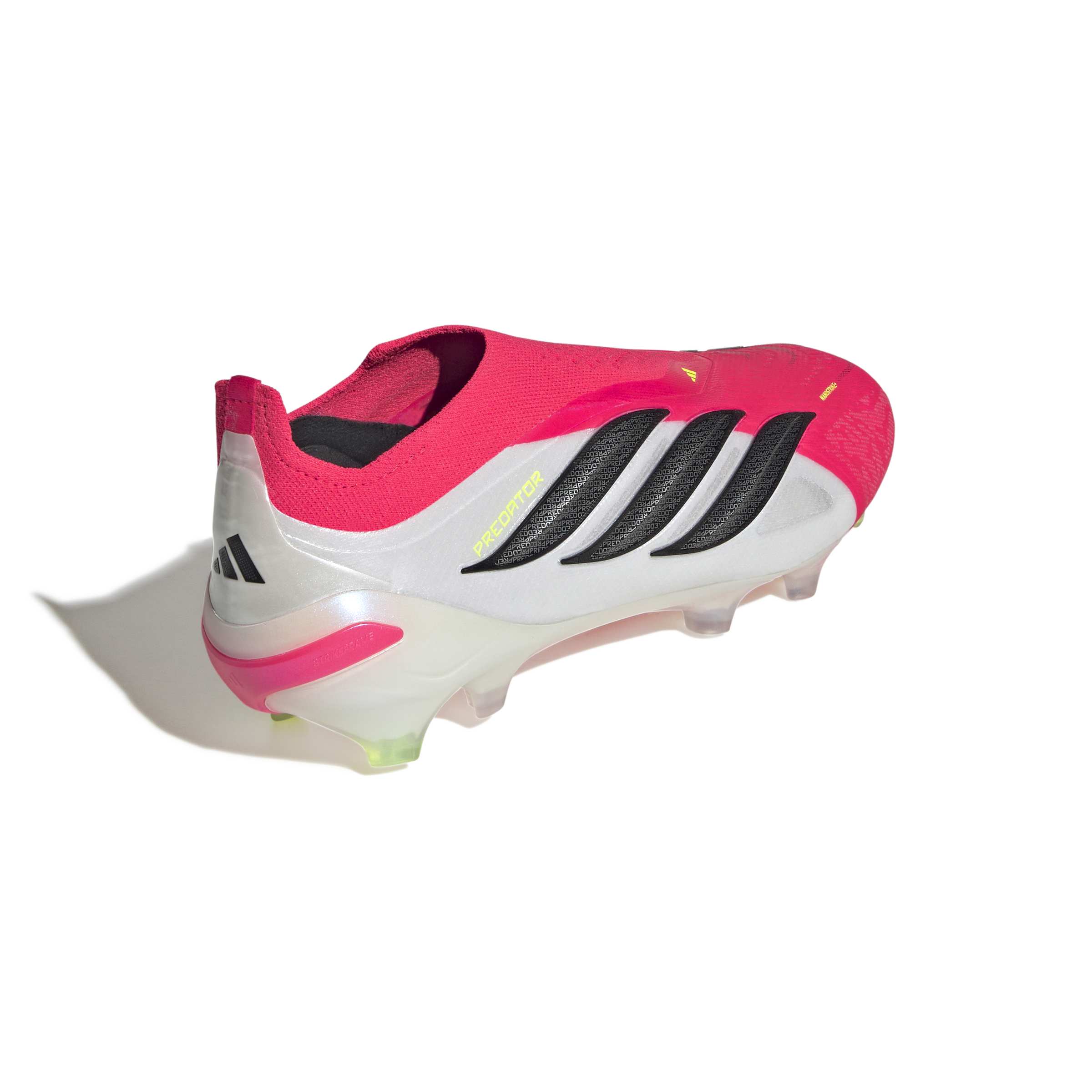 JS0407_6_FOOTWEAR_Photography_Back Lateral Top View_white Scarpe calcio ADIDAS PREDATOR ELITE LL FG Lucid Red