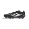 JS0408_4_FOOTWEAR_Photography_Side Medial Center View_white Scarpe calcio ADIDAS PREDATOR ELITE LL FG Black White Lucid Red
