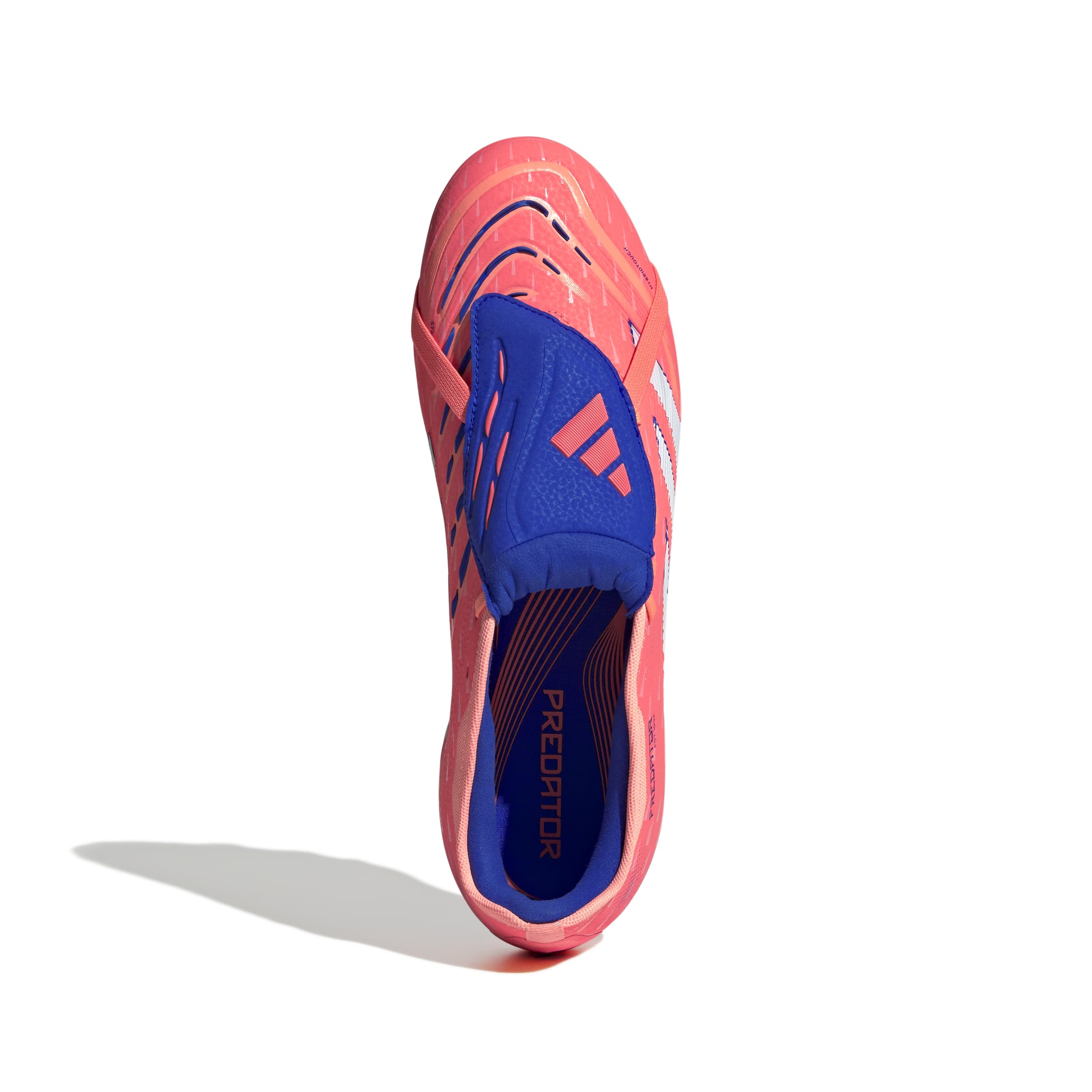 JS4075_2_FOOTWEAR_Photography_Top Portrait View_white Scarpe calcio ADIDAS PREDATOR PRO FT MG Coral
