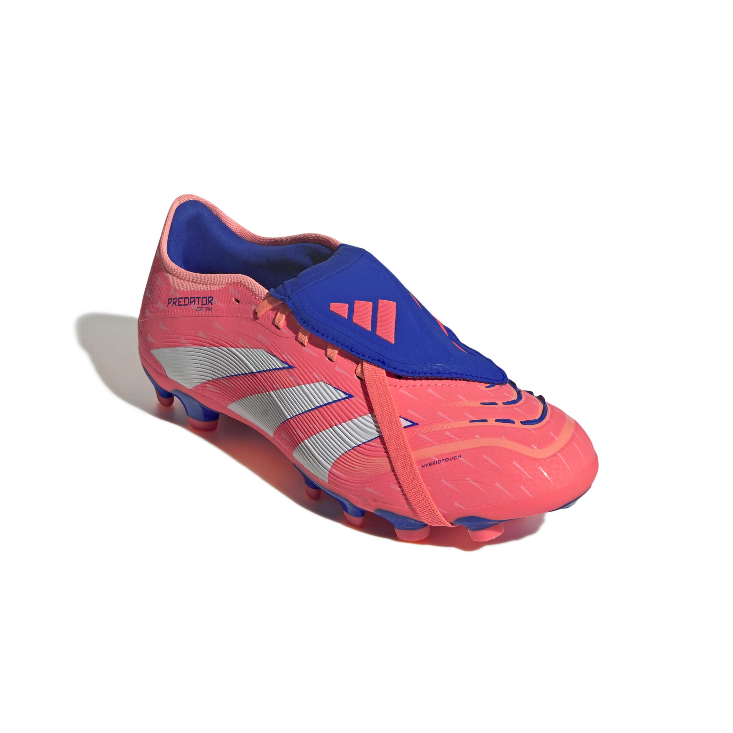 JS4075_5_FOOTWEAR_Photography_Front Lateral Top View_white Scarpe calcio ADIDAS PREDATOR PRO FT MG Coral