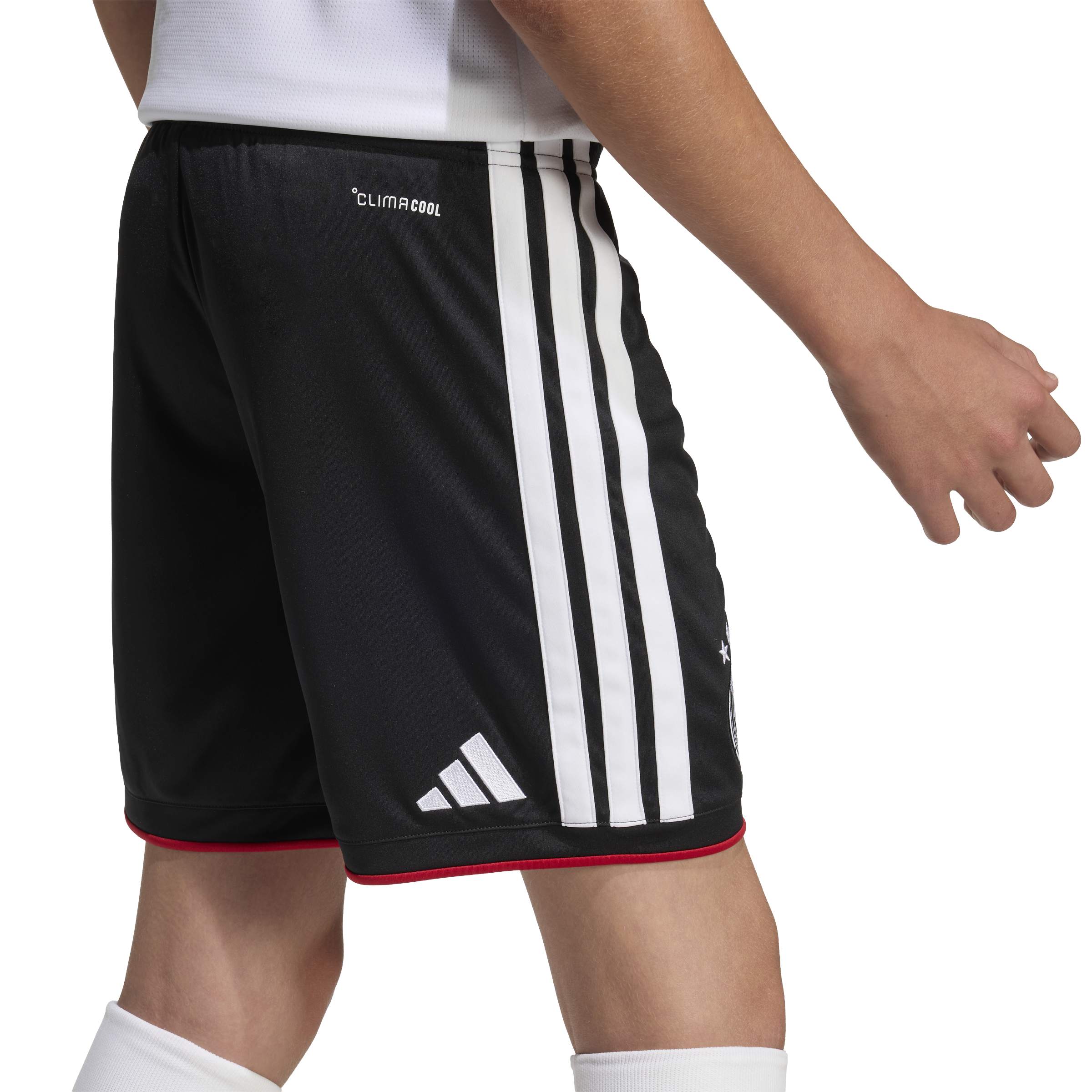 JZ4562_6_APPAREL_On Model_Detail View 2_white ADIDAS Short Home GERMANIA 26 Junior
