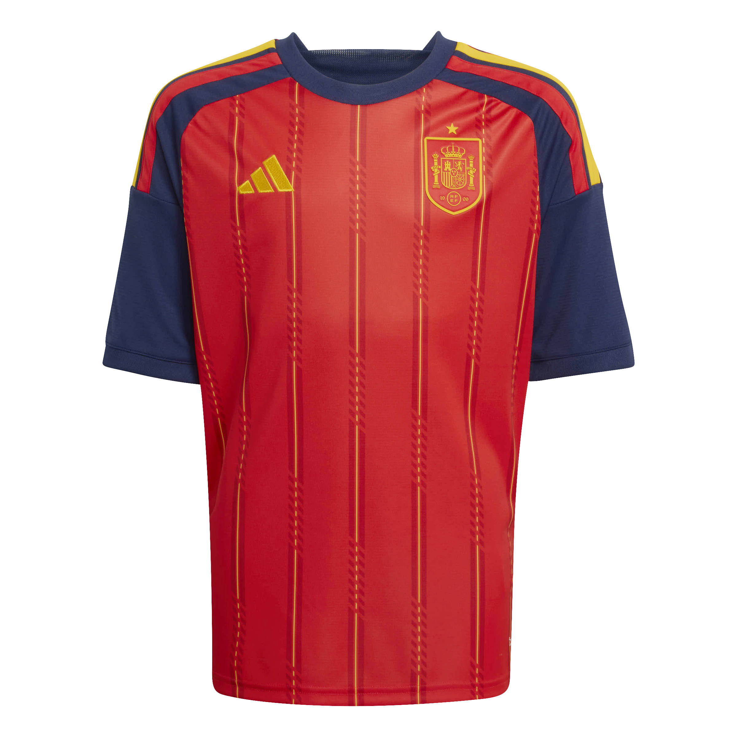 JZ5757_1_APPAREL_Photography_Front Center View_white ADIDAS Maglia Home SPAGNA 26 Junior
