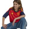 JZ5757_7_APPAREL_On Model_Detail View 2_white ADIDAS Maglia Home SPAGNA 26 Junior
