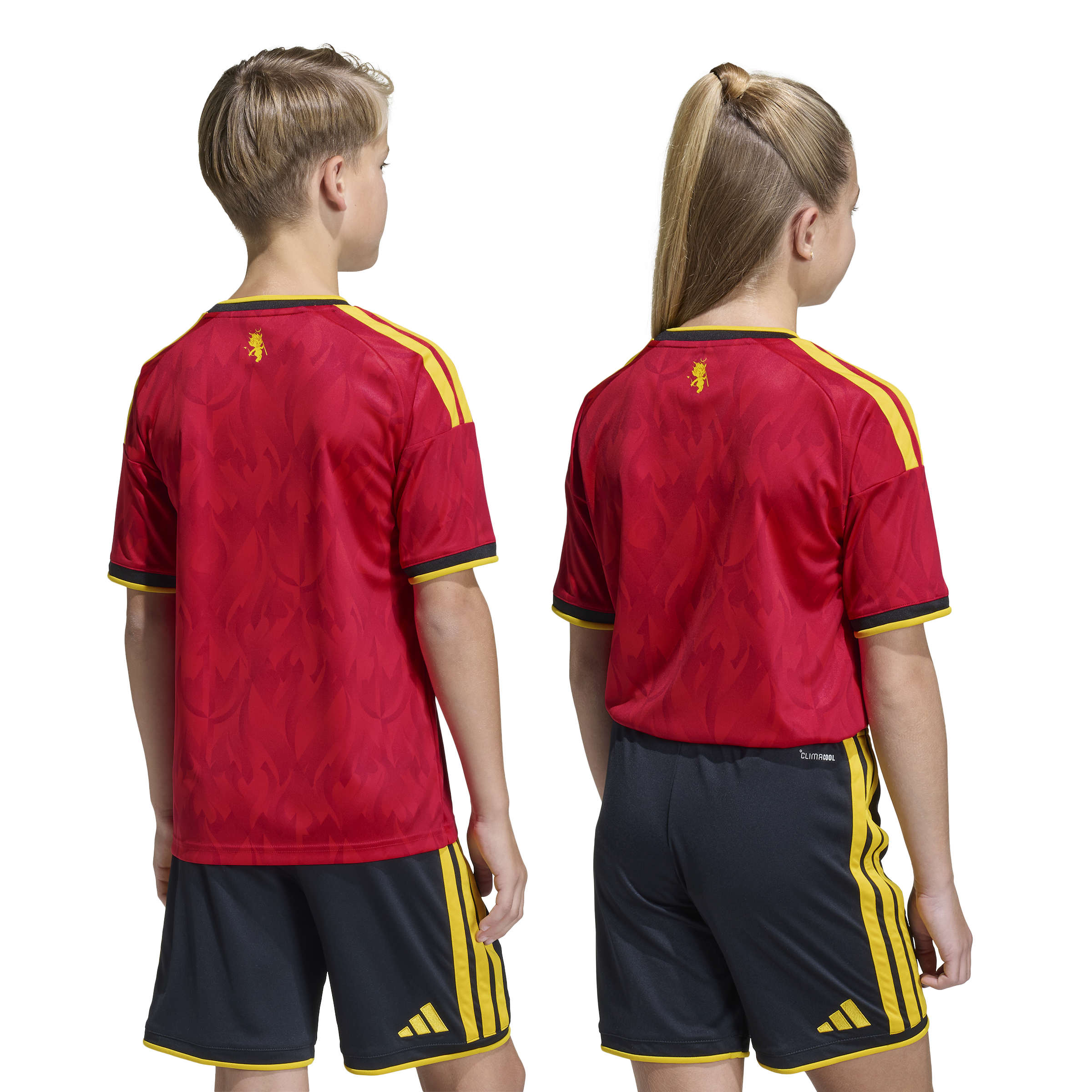JZ5988_8_APPAREL_On Model_Standard Unisex Back View_white ADIDAS Maglia Home BELGIO 26 Junior