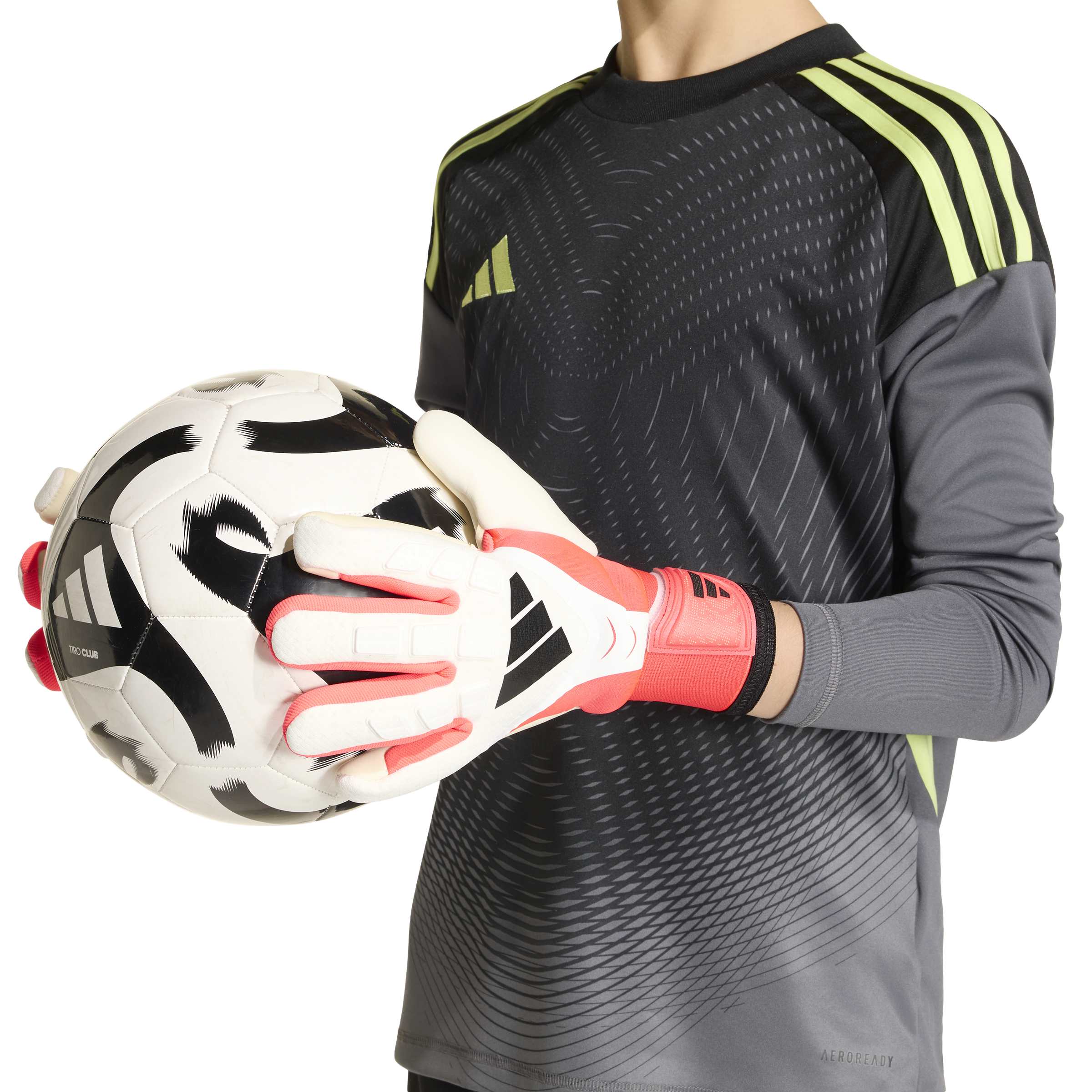 Guanti Portiere PREDATOR GL PRO White Lucid Red Black Adidas Junior