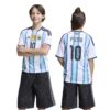 KA8115_8_APPAREL_On Model_Standard Unisex Back View_white ADIDAS Maglia Home 26 MESSI ARGENTINA Junior