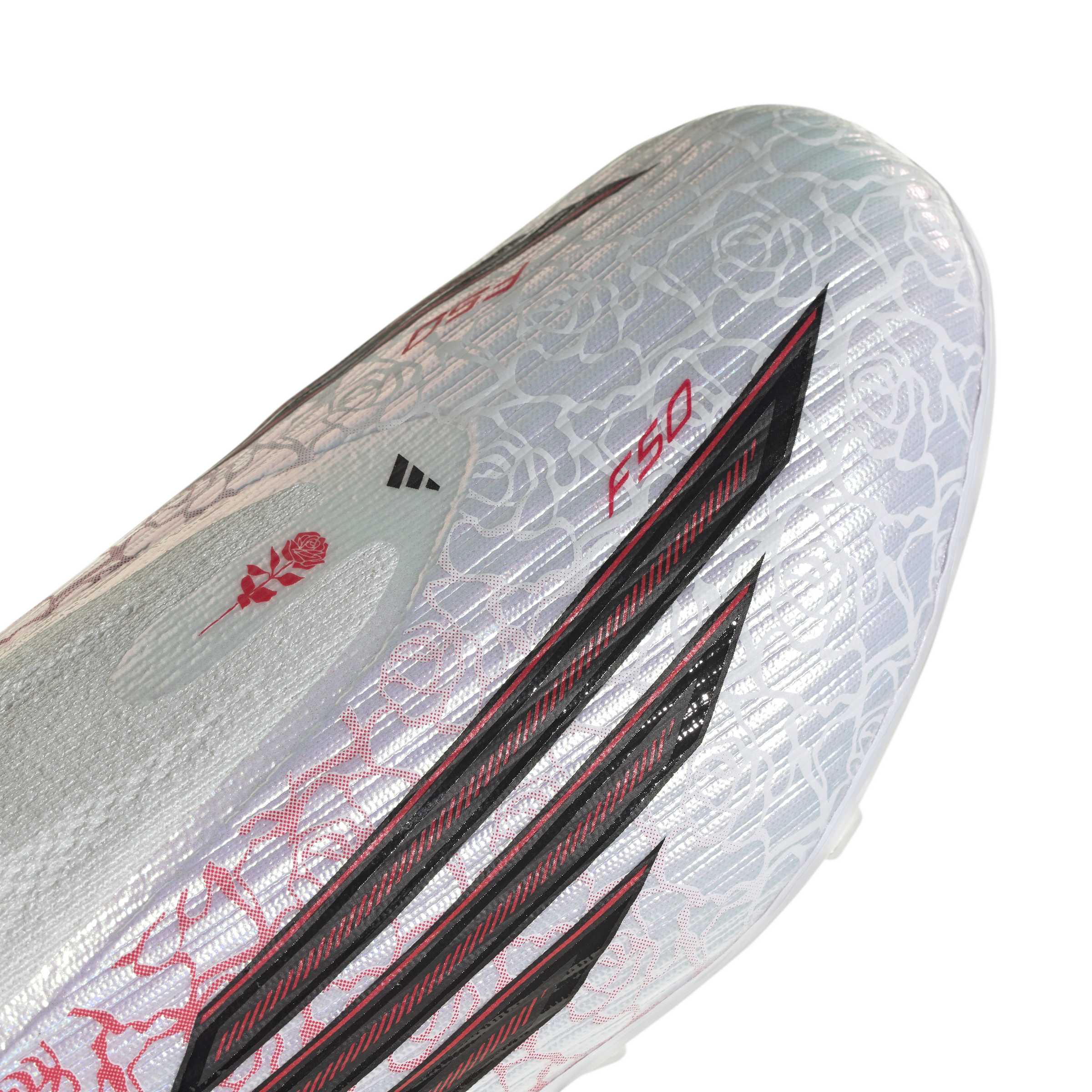 KJ3780_7_FOOTWEAR_Photography_Detail View 1_white Scarpa calcio ADIDAS F50 LEAGUE LL FG/MG Junior