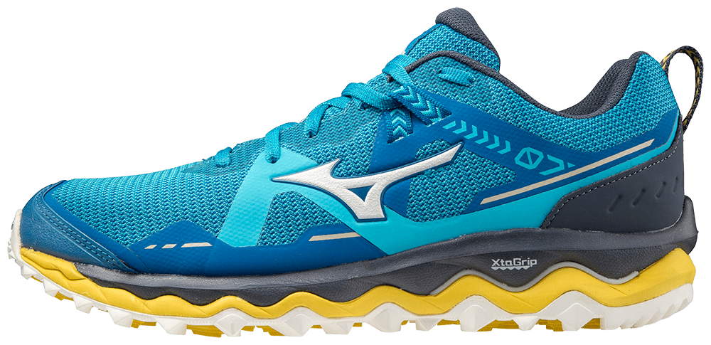 Scarpa da corsa su sterrato da uomo Mujin 7 di Mizuno ammortizzata e resistente per lunghe distanze.