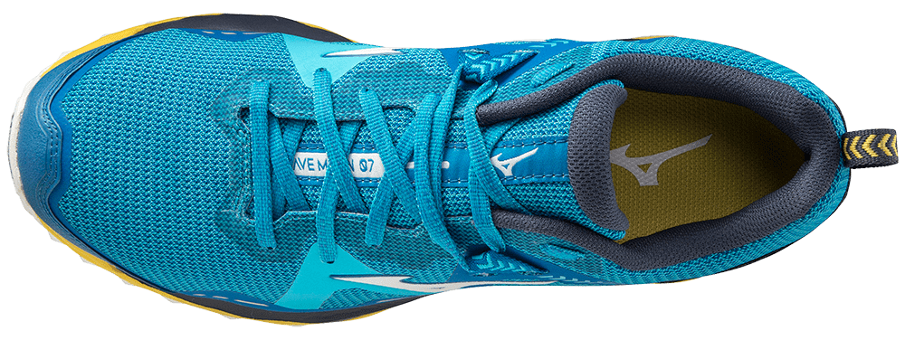 Scarpa da corsa su sterrato da uomo Mujin 7 di Mizuno ammortizzata e resistente per lunghe distanze.