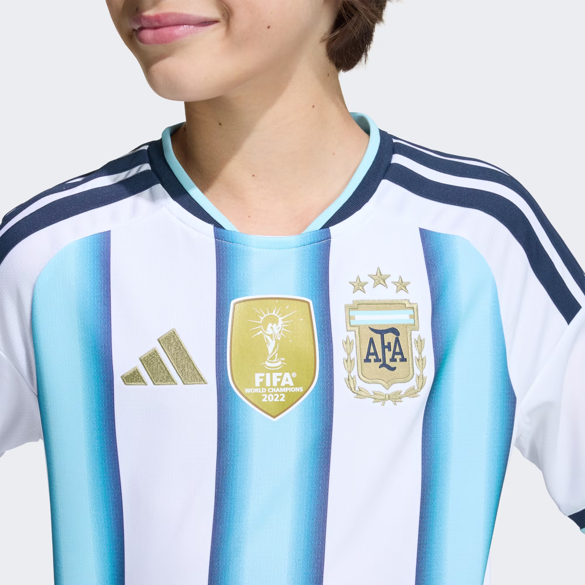 Maglia_Argentina_26_Home_Bambini_Bianco_KA8119_41_detail ADIDAS Maglia Home 26 ARGENTINA Junior
